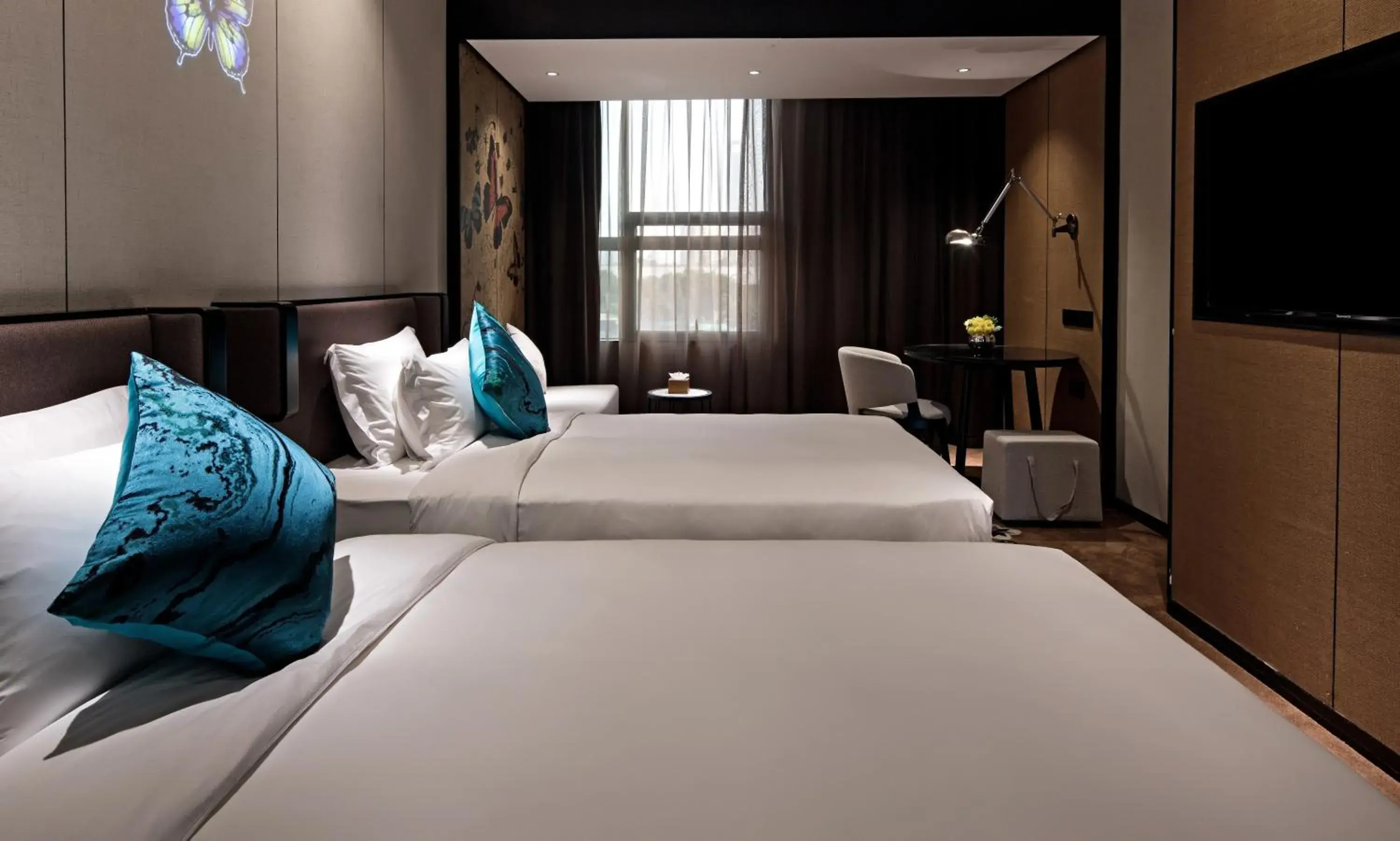 Bed in Paco Hotel Chebeinan Metro Guanghzou-Free Shuttle Bus For Canton Fair Bed in Paco Hotel Chebeinan Metro Guanghzou-Free Shuttle Bus For Canton Fair