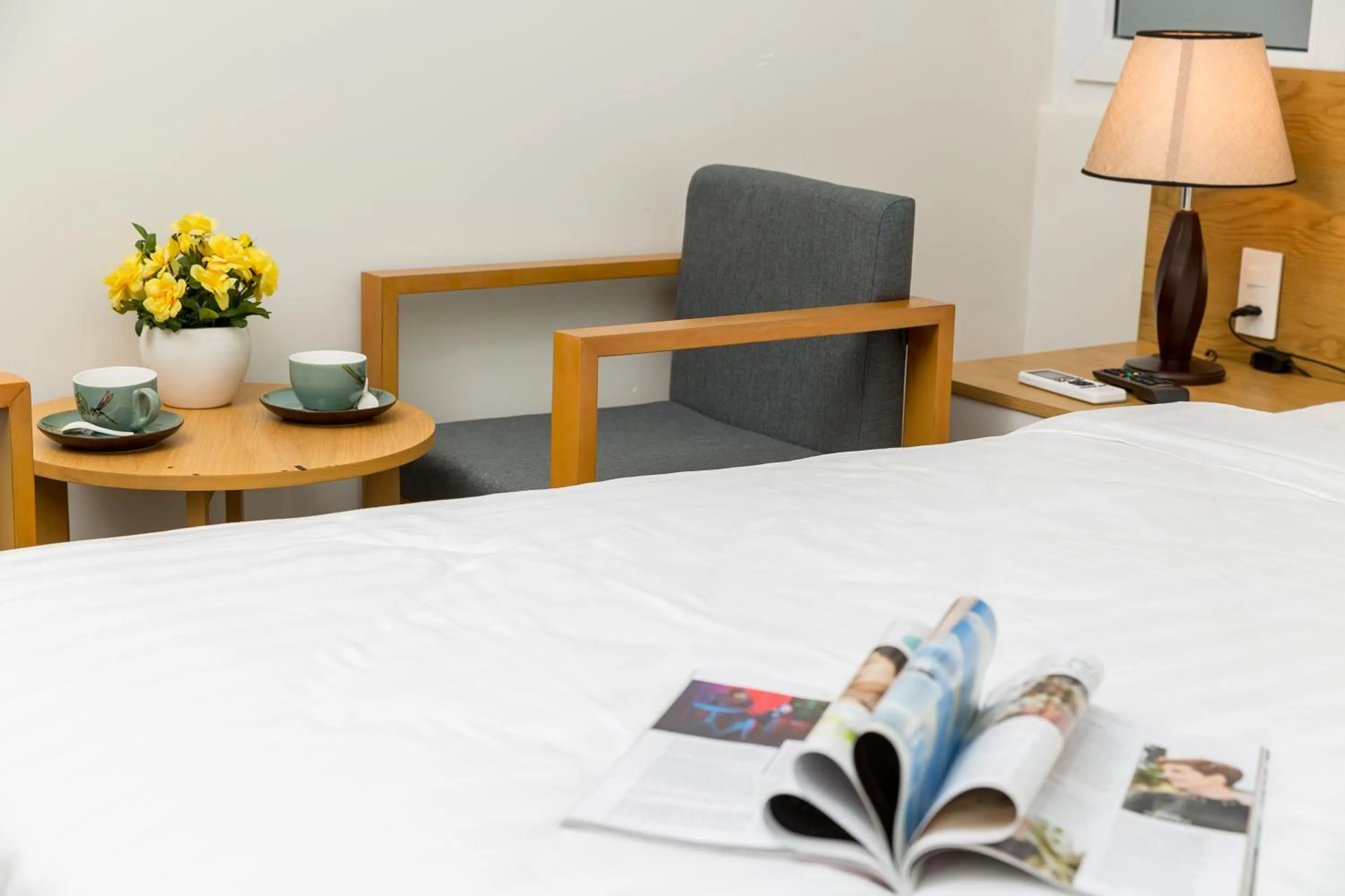 Bed in Anh Villa Hotel