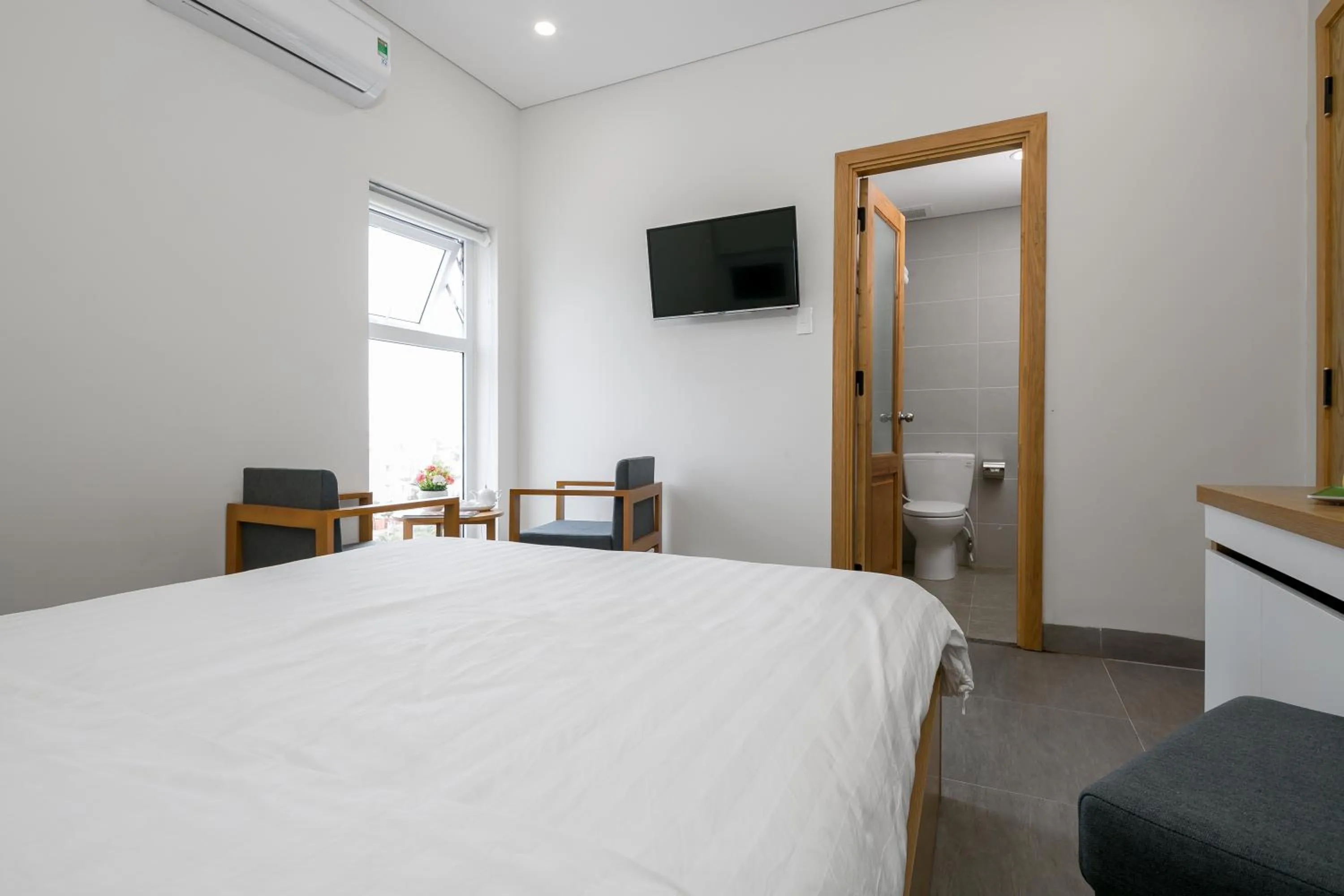 Bed in Anh Villa Hotel