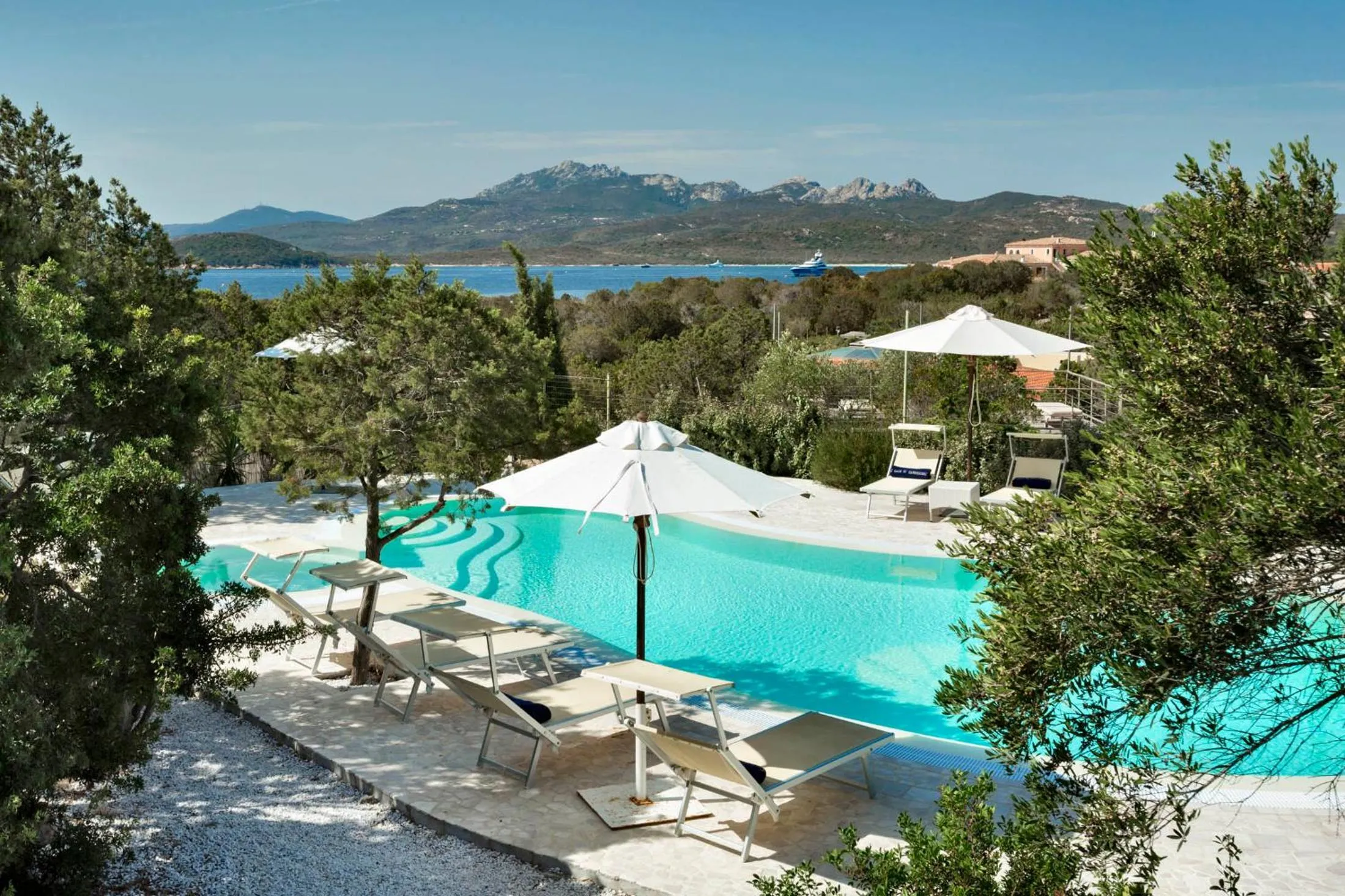 Pool view in Le Case Di Capriccioli