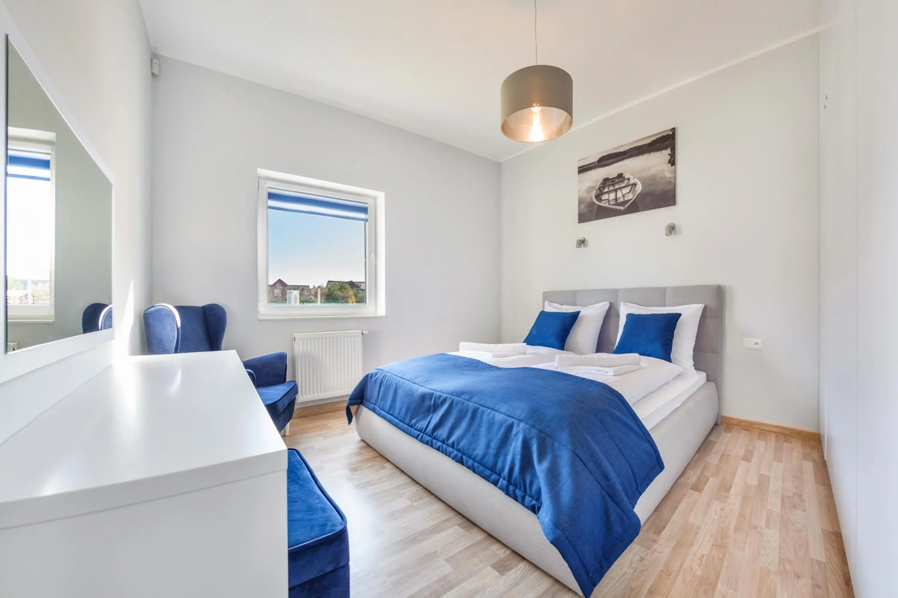 Bedroom, Bed in Seaside Grzybowo, Sun & Snow