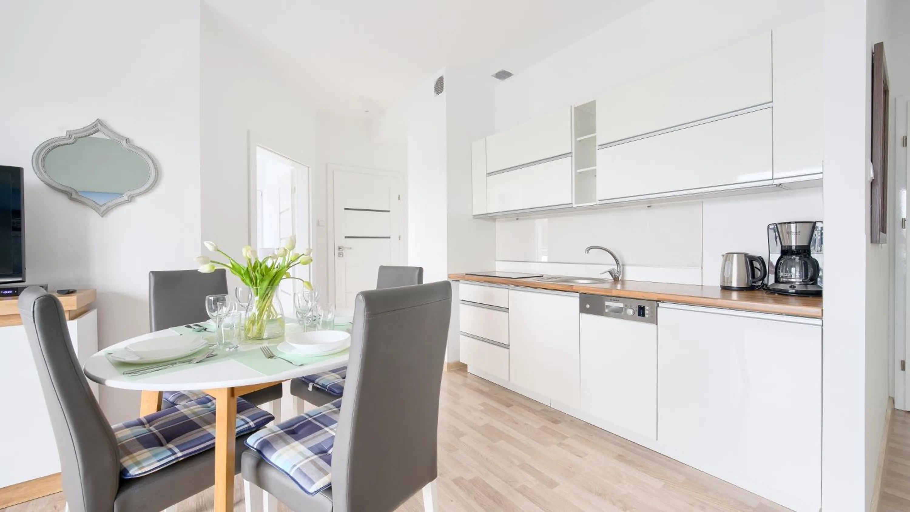 Kitchen or kitchenette in Seaside Grzybowo, Sun & Snow