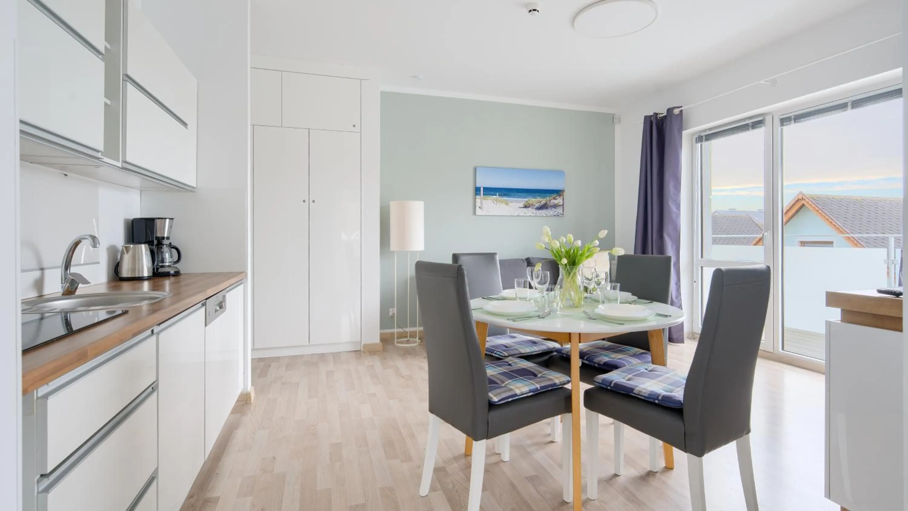 Kitchen or kitchenette in Seaside Grzybowo, Sun & Snow
