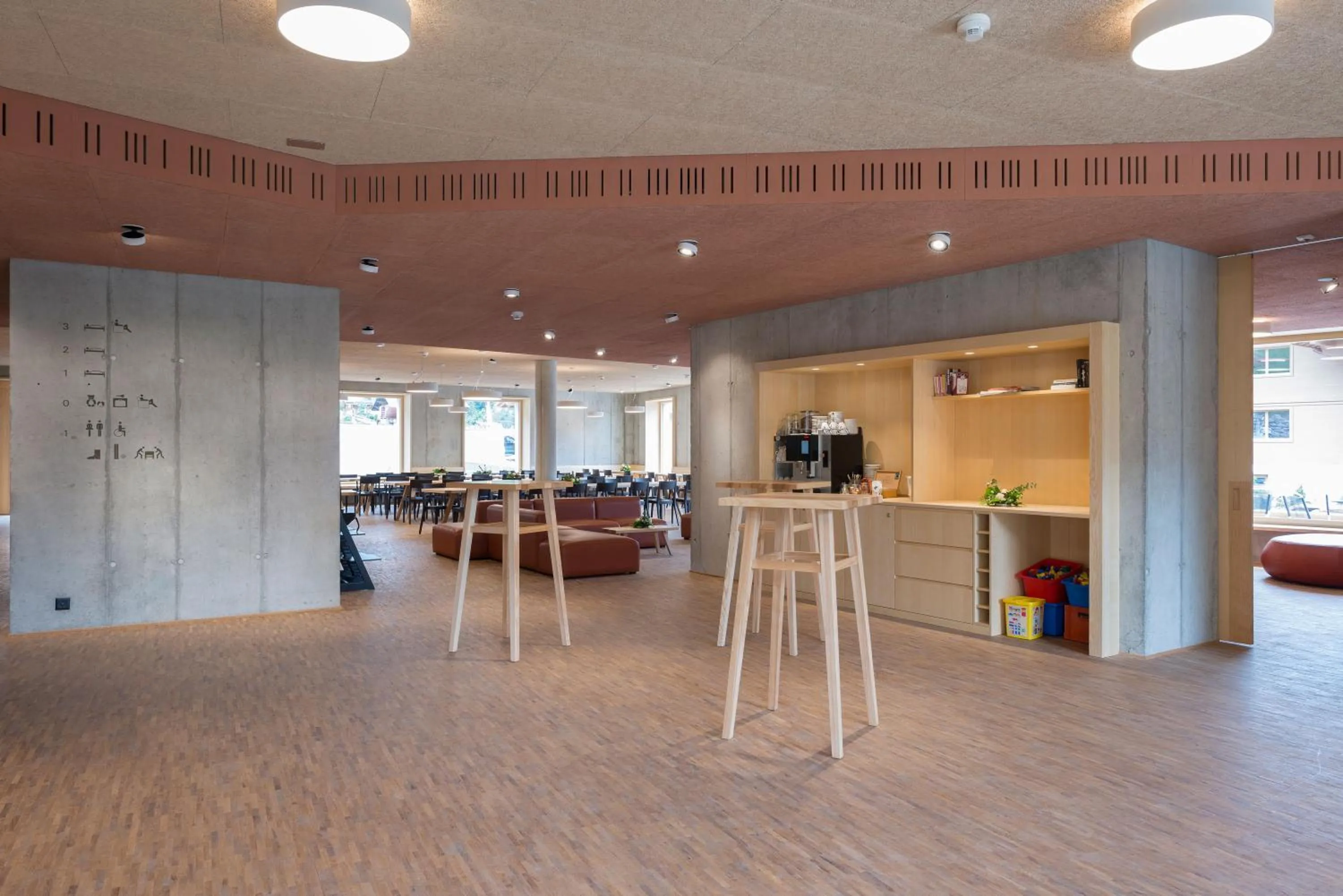 Lobby or reception in Saanen Gstaad Youth Hostel