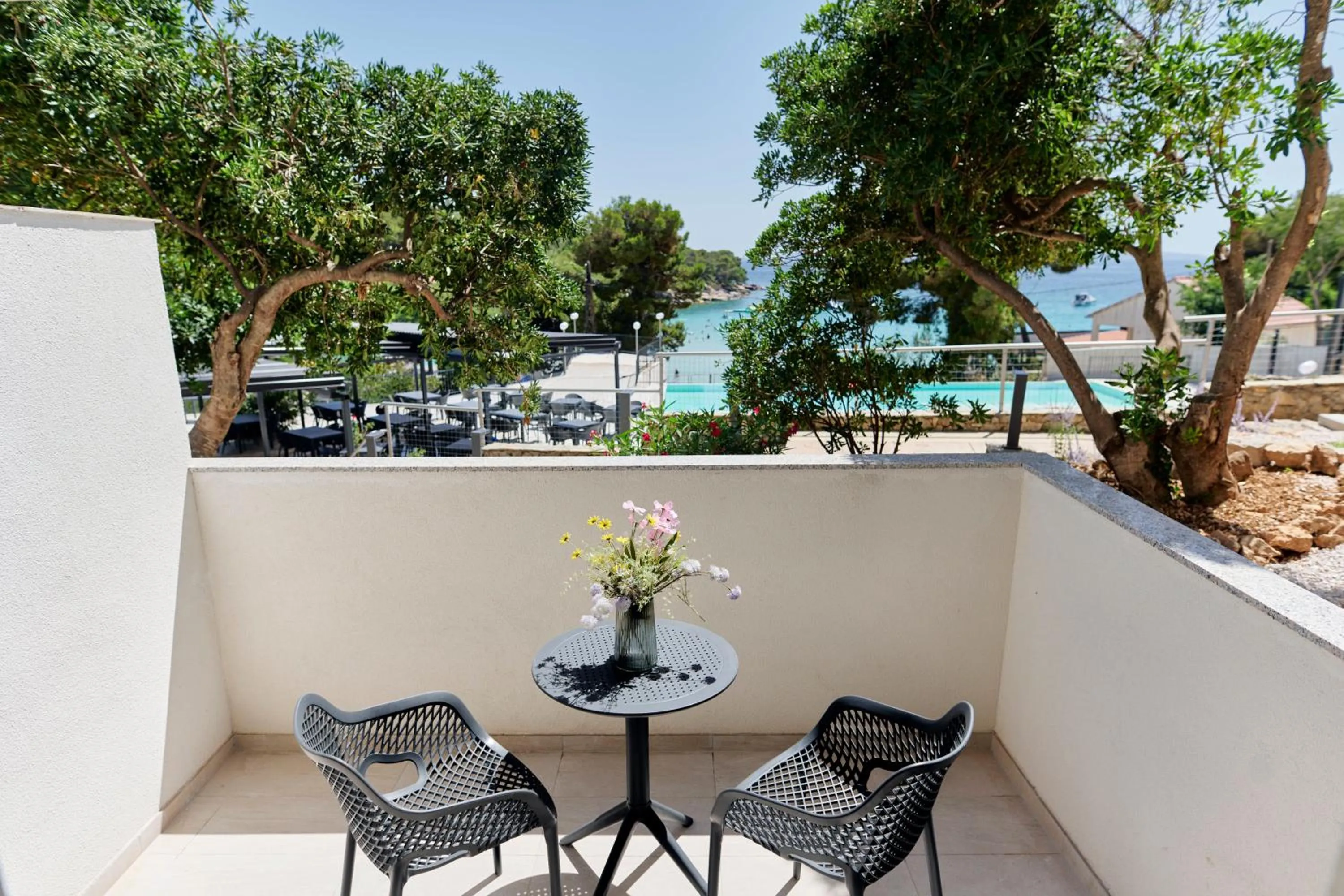 Double or Twin Room with Sea View and Terrace in Colentum Resort Murter