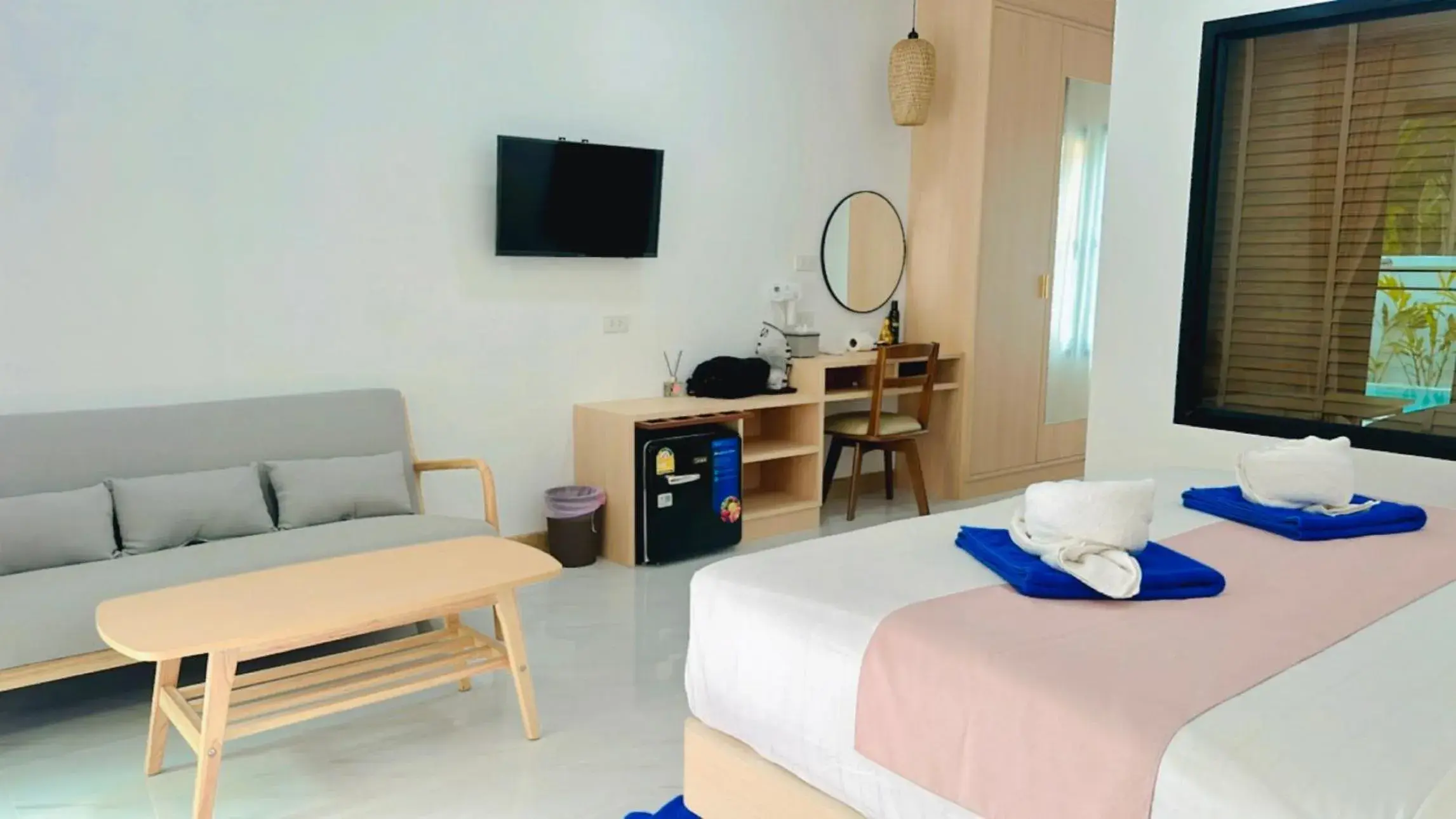 Bed in Pinky Bungalow Resort & Villa - SHA Extra Plus Bed in Pinky Bungalow Resort & Villa - SHA Extra Plus