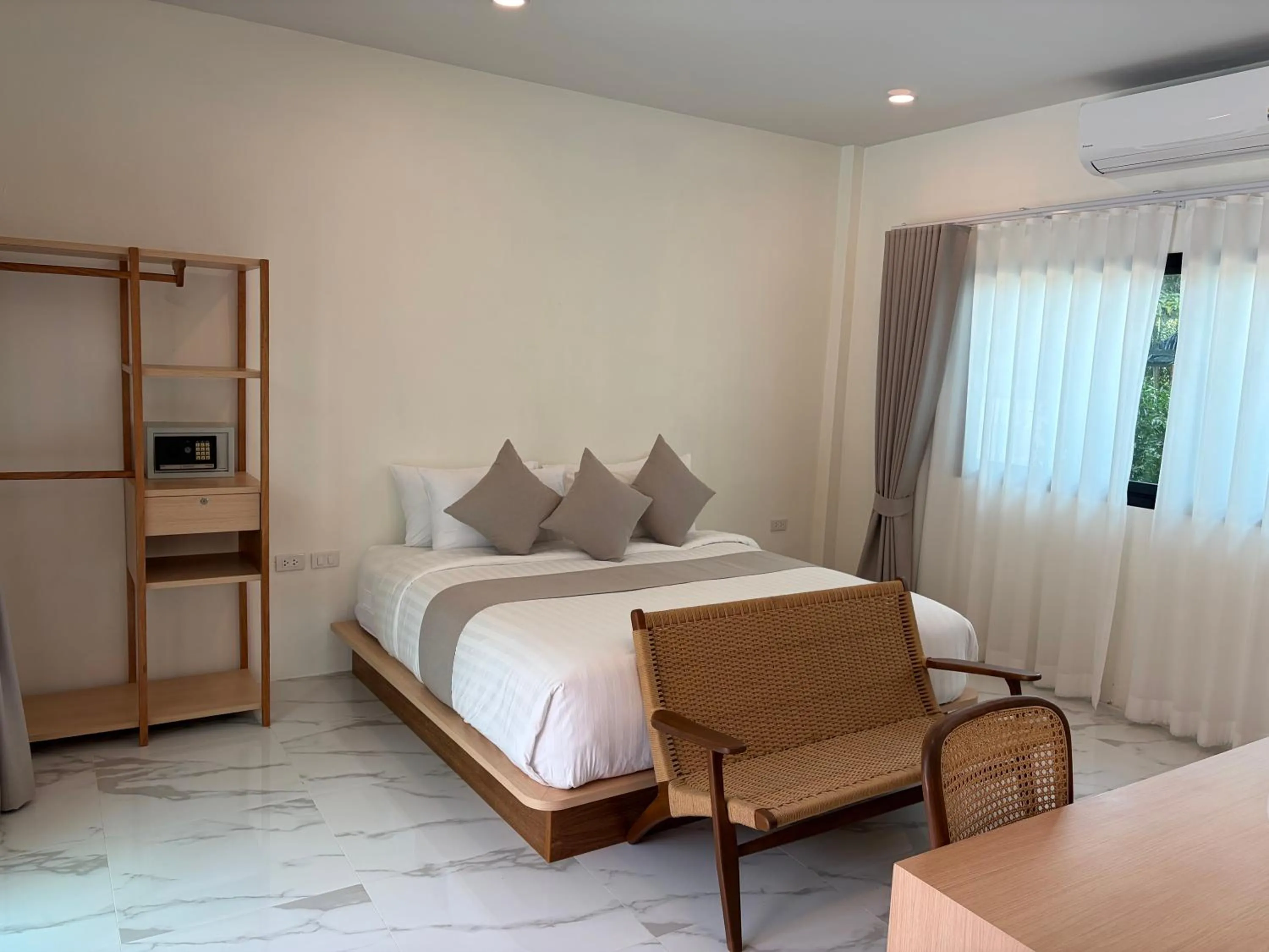 Bed in Pinky Bungalows Resort & Villa