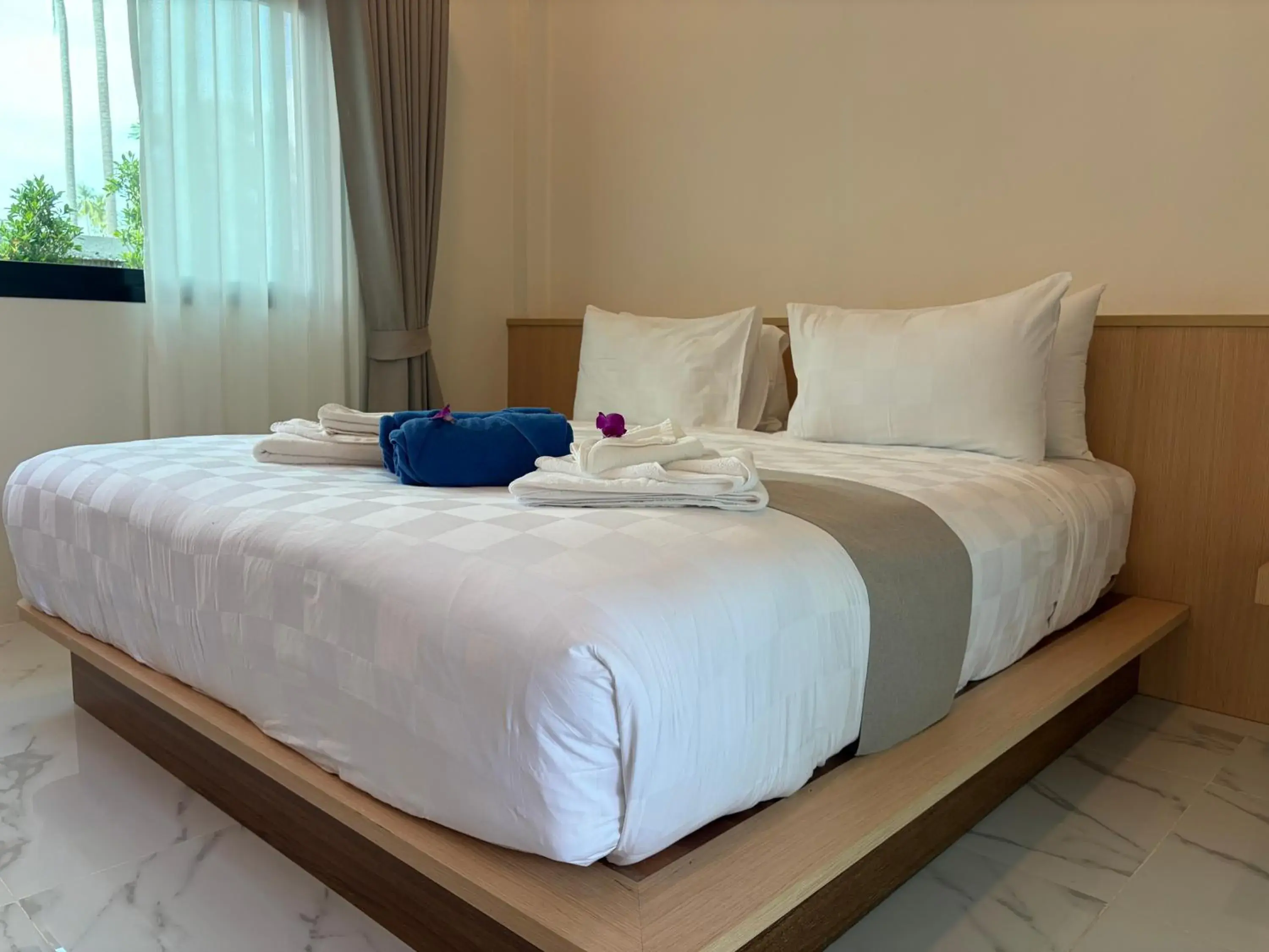 Bed in Pinky Bungalows Resort & Villa Bed in Pinky Bungalows Resort & Villa