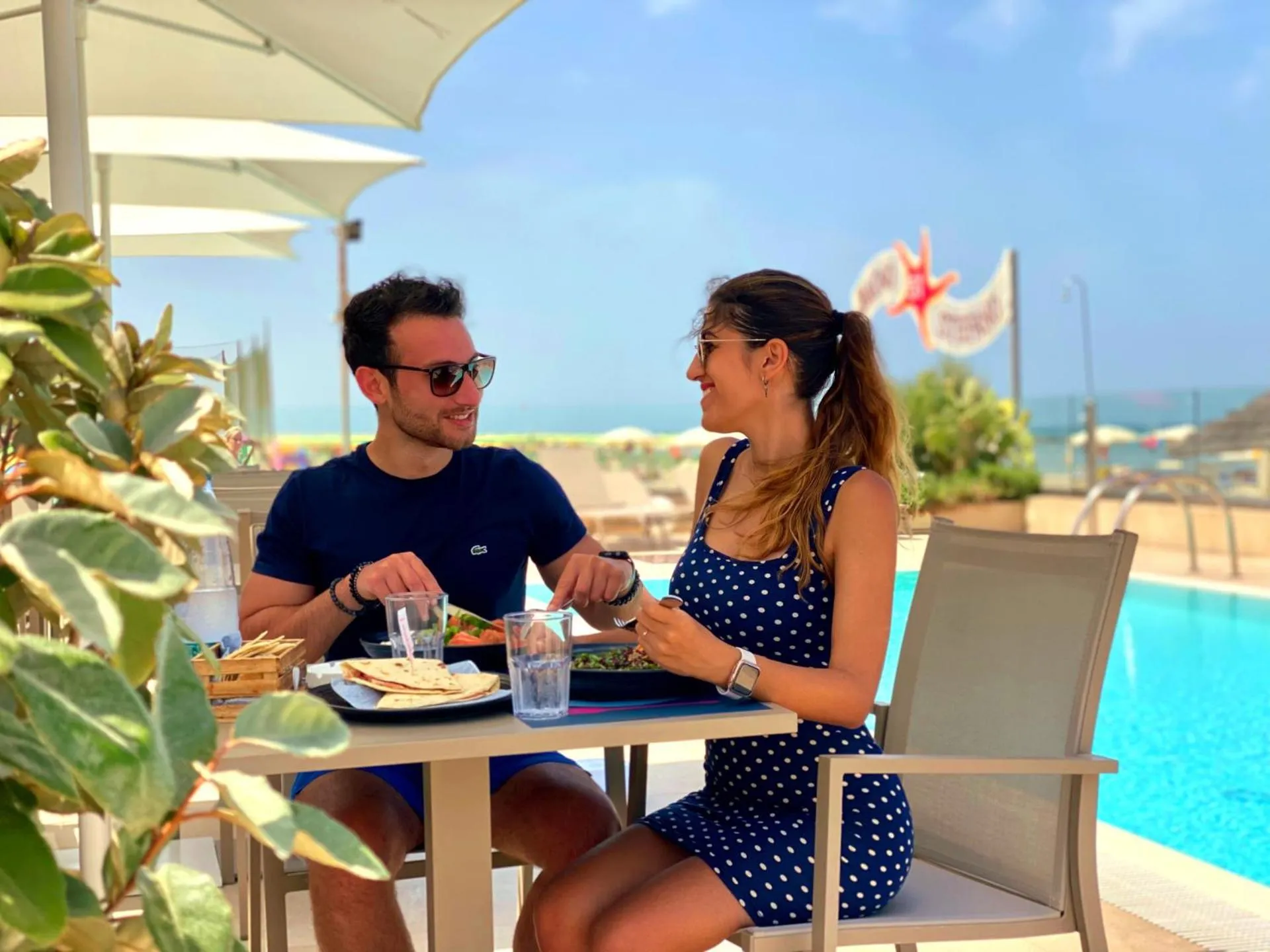 Dining area in You & Me Beach Hotel