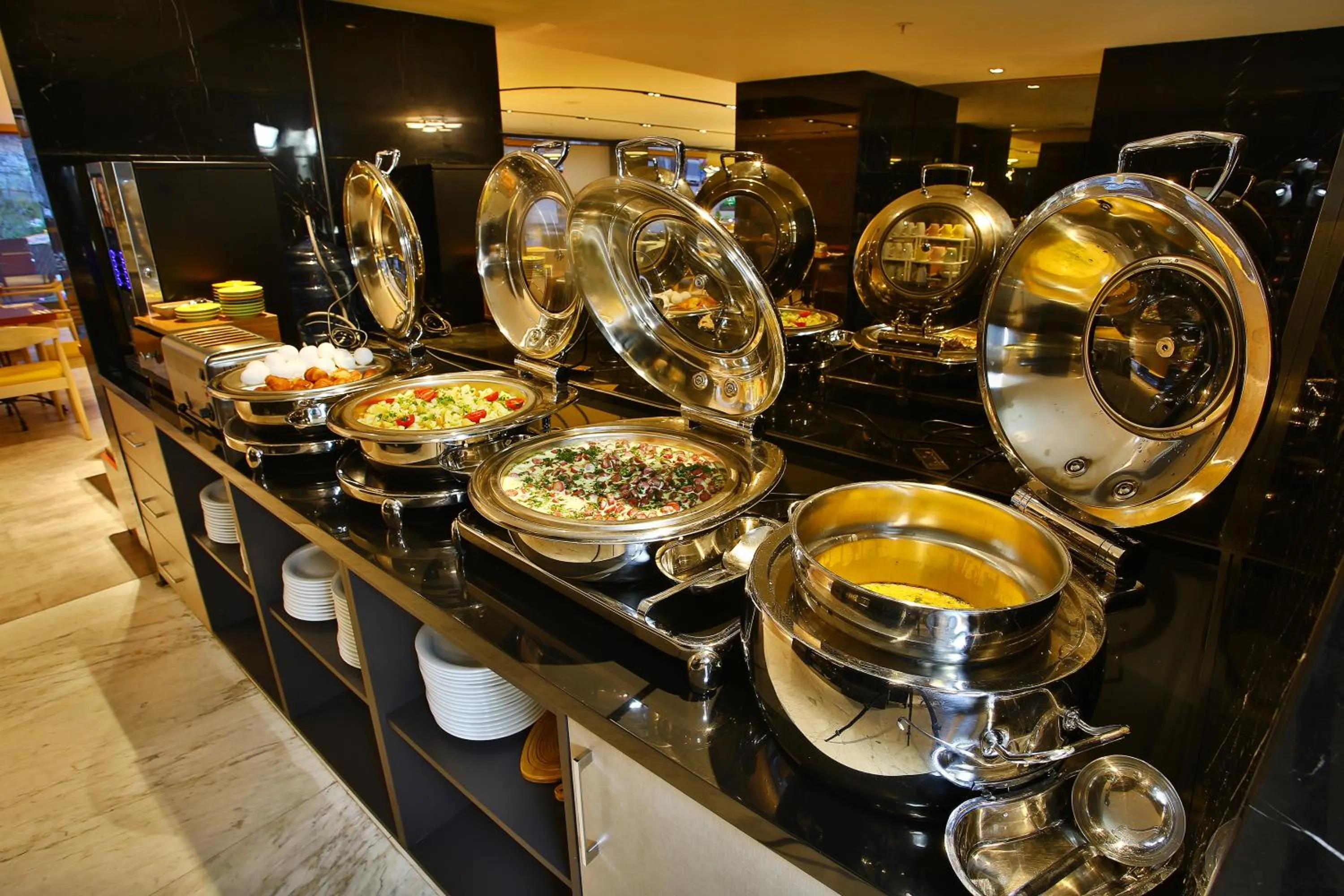 Buffet breakfast in ibis Styles Istanbul Bomonti