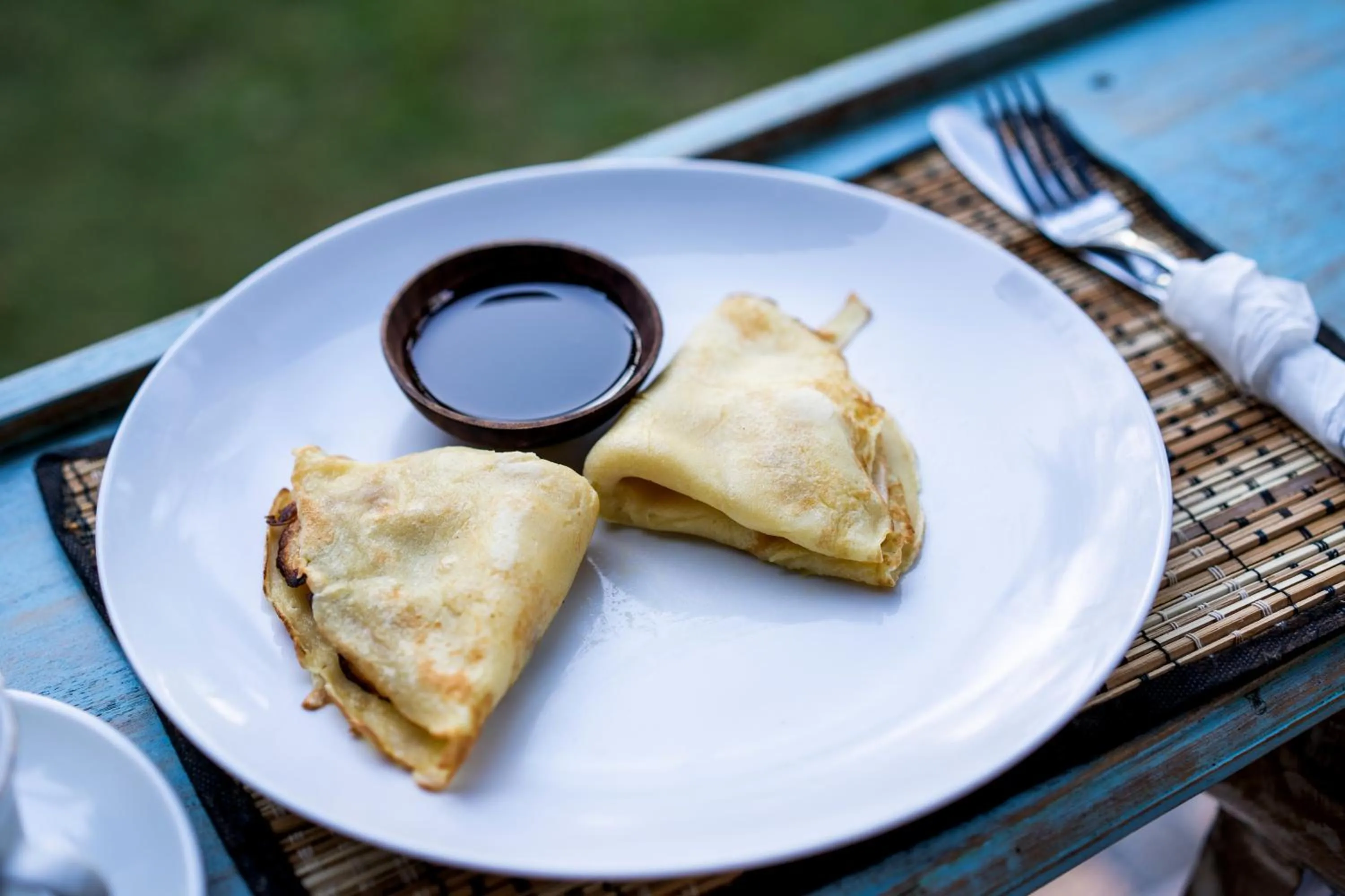 Asian breakfast in Song Lambung Beach Huts