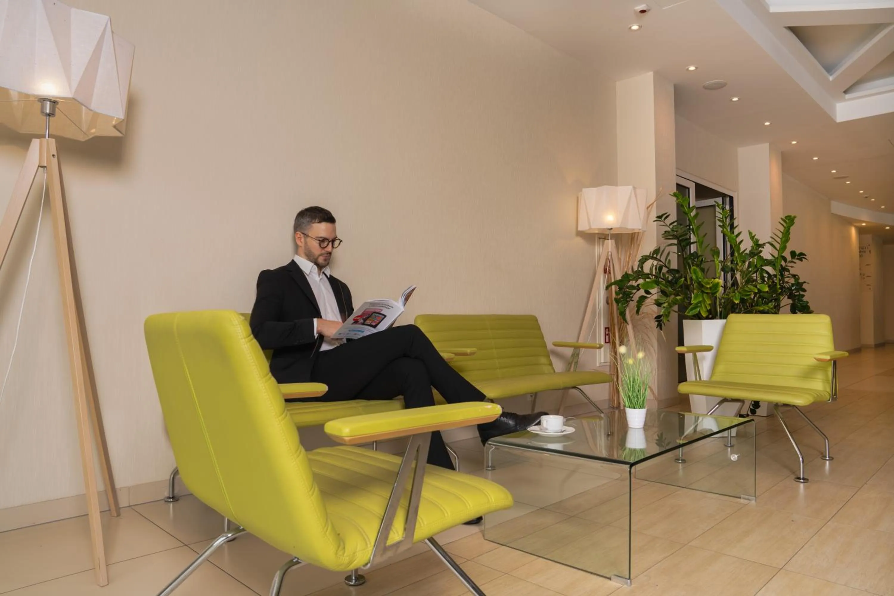 People in Green Garden Hotel