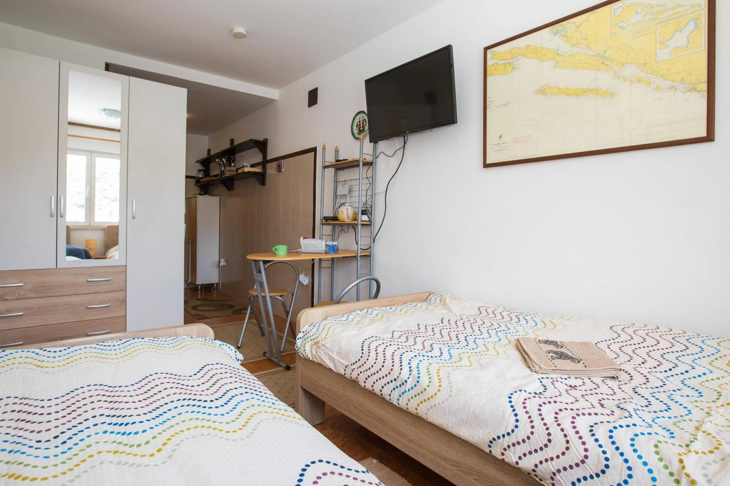 Bedroom, Bed in Seaside Studio