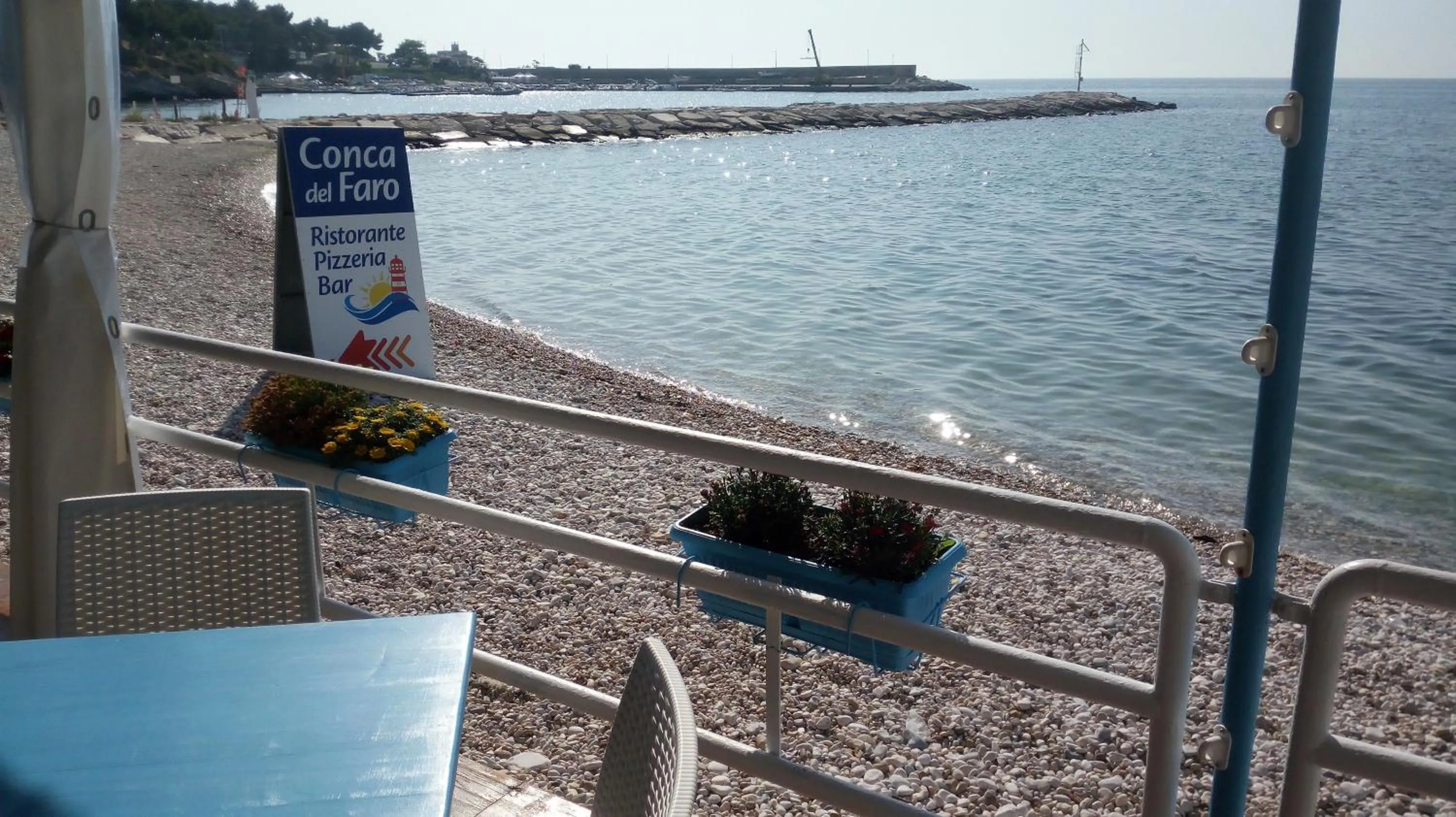 Sea view in B&B Conca del Faro