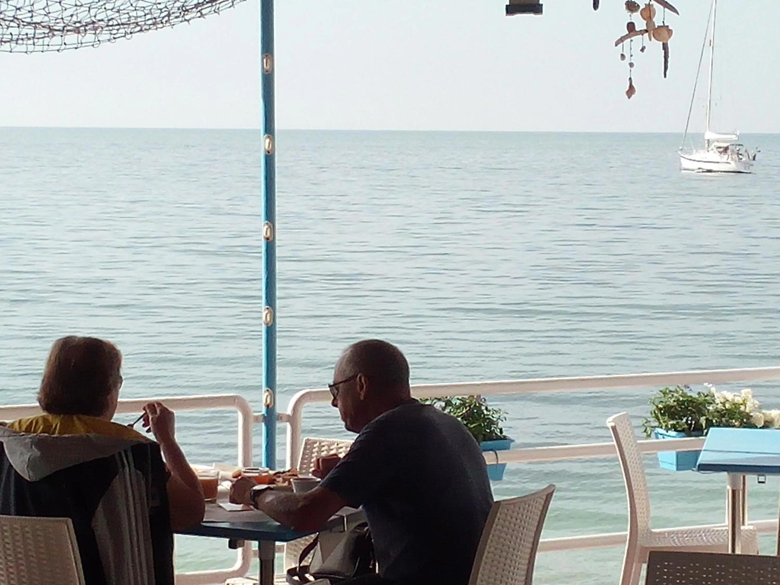 Sea view in B&B Conca del Faro