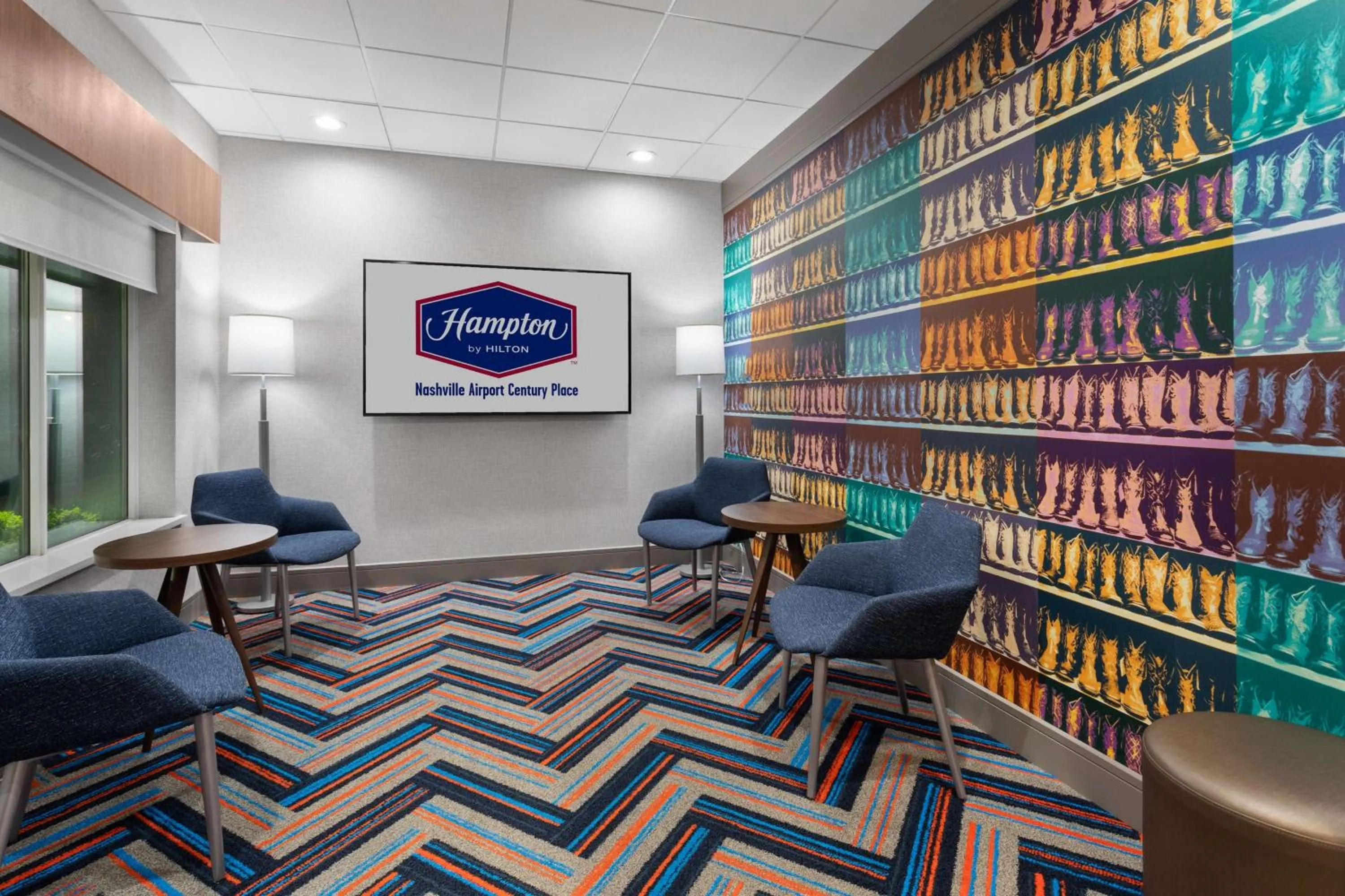 Lobby or reception in Hampton Inn by Hilton Nashville Airport Century Place