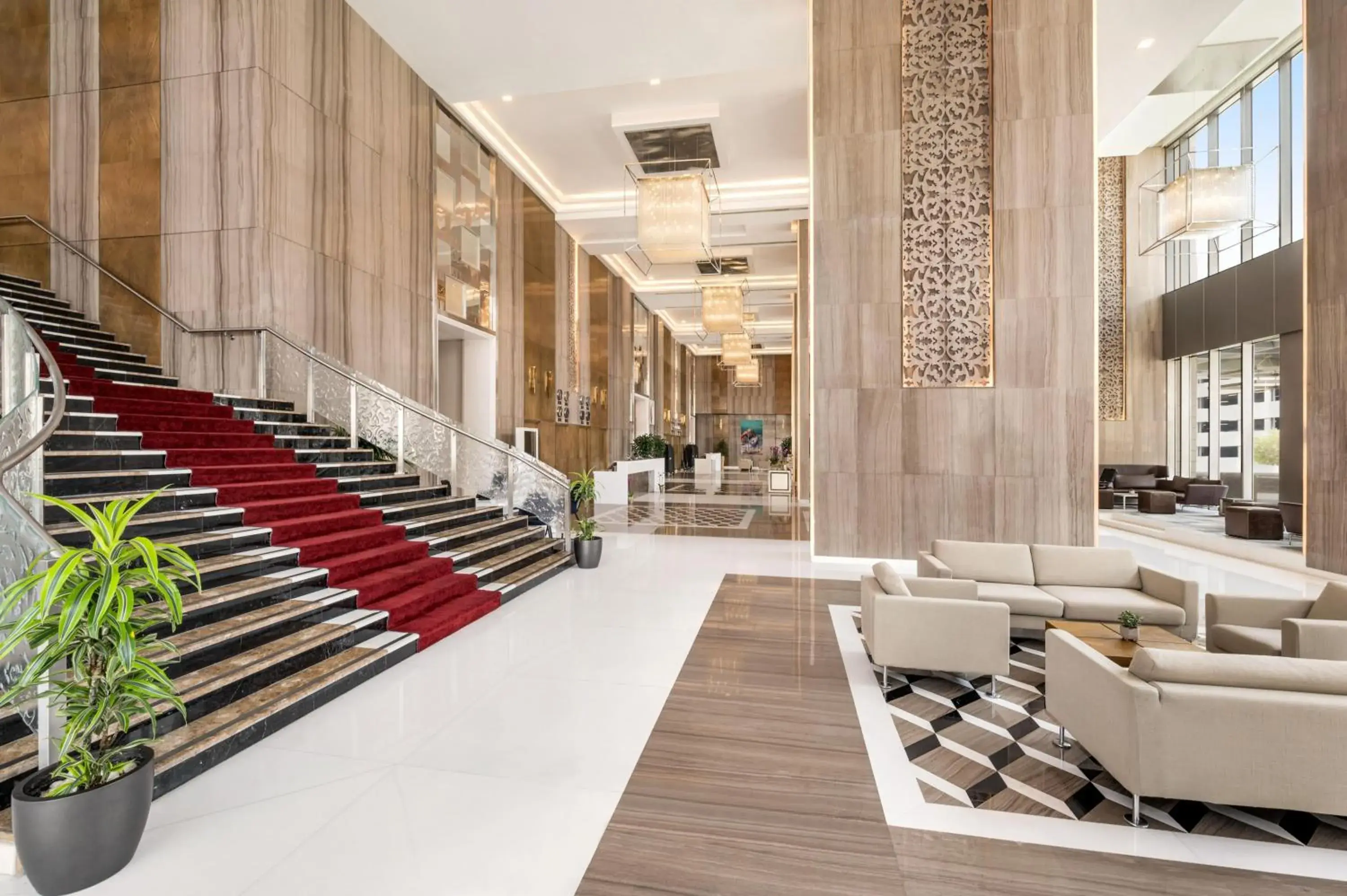 Lobby or reception in Wyndham Doha West Bay Lobby or reception in Wyndham Doha West Bay