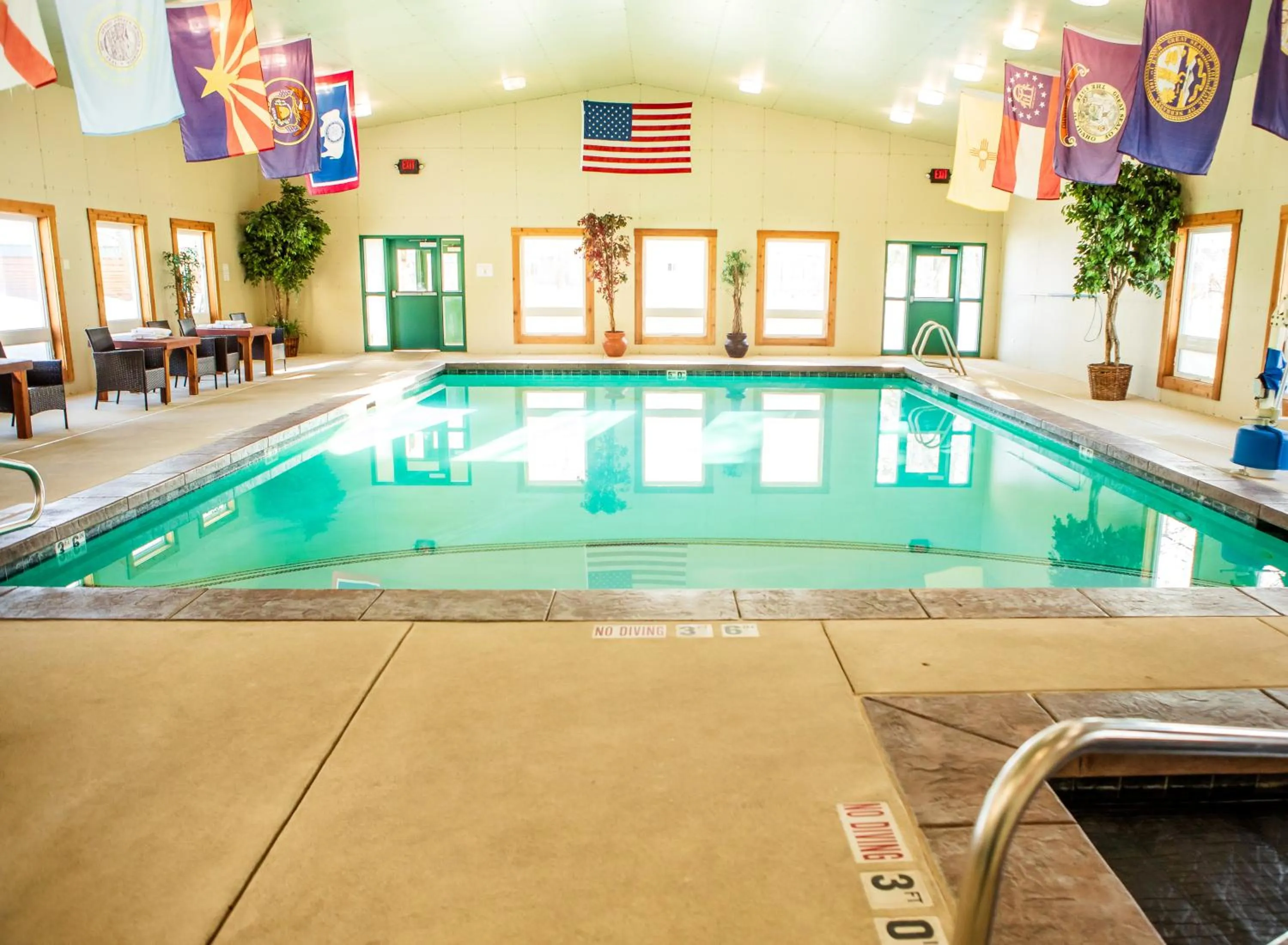 Swimming pool in Flying Saddle Resort and Steak House