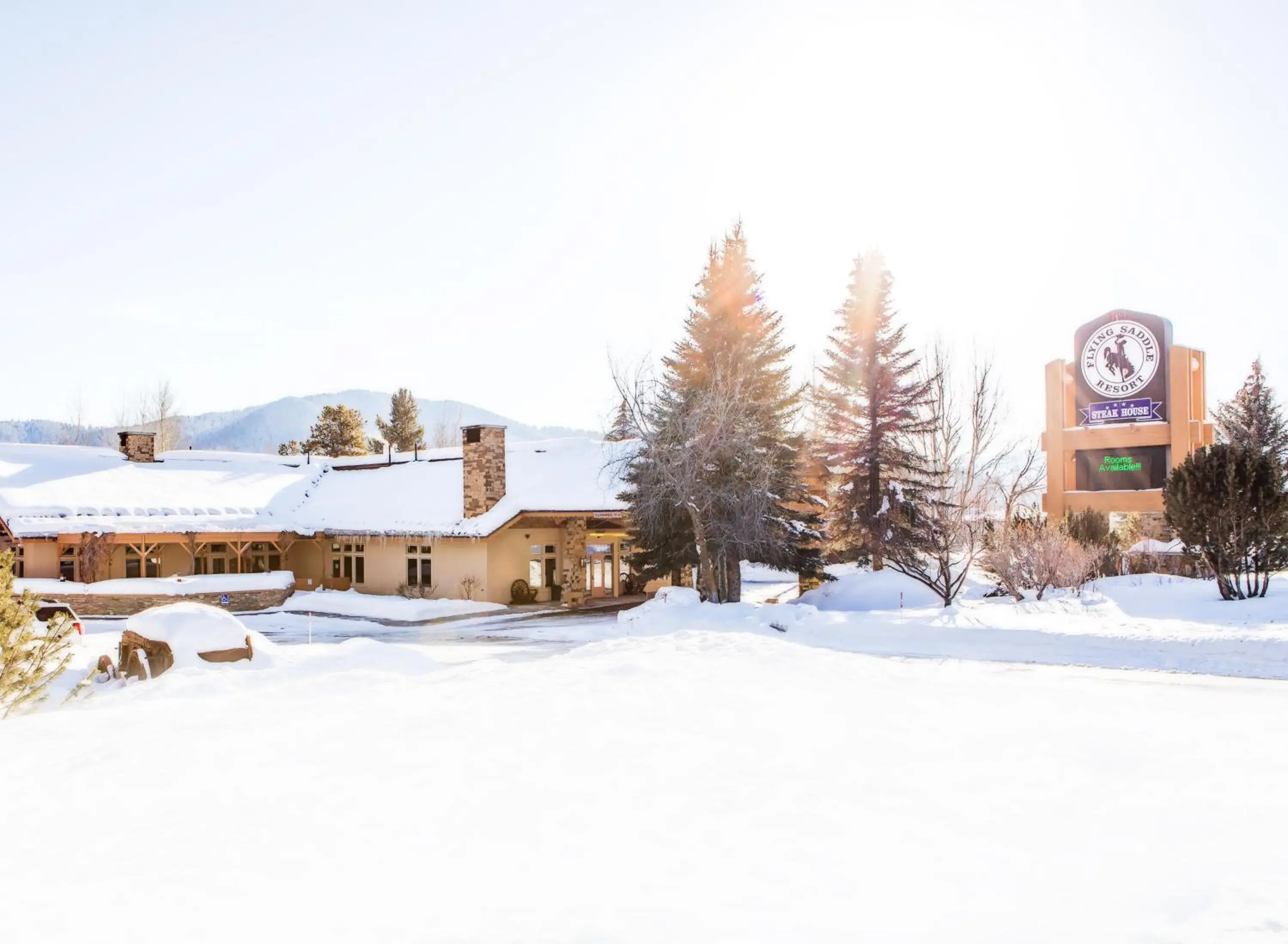 Property building in Flying Saddle Resort and Steak House Property building in Flying Saddle Resort and Steak House