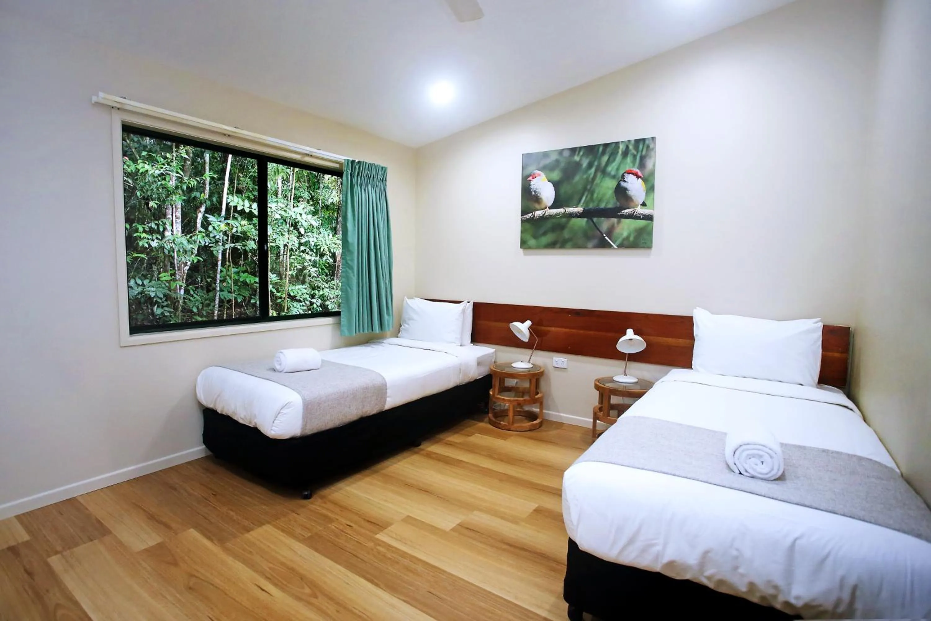Bed in Chambers Wildlife Rainforest Lodges
