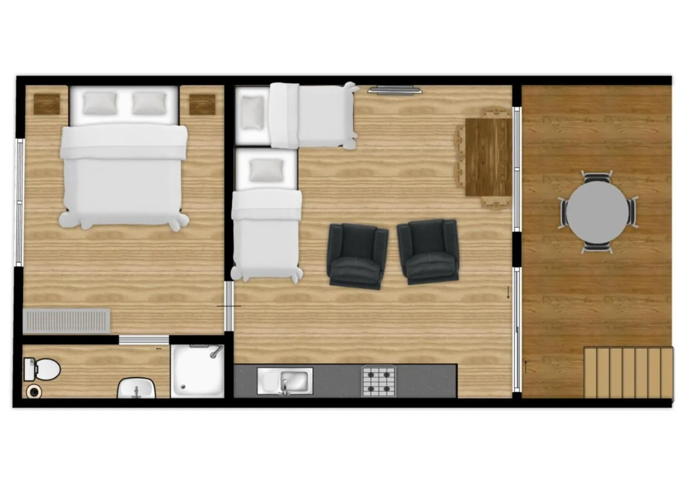 Floor plan in Chambers Wildlife Rainforest Lodges