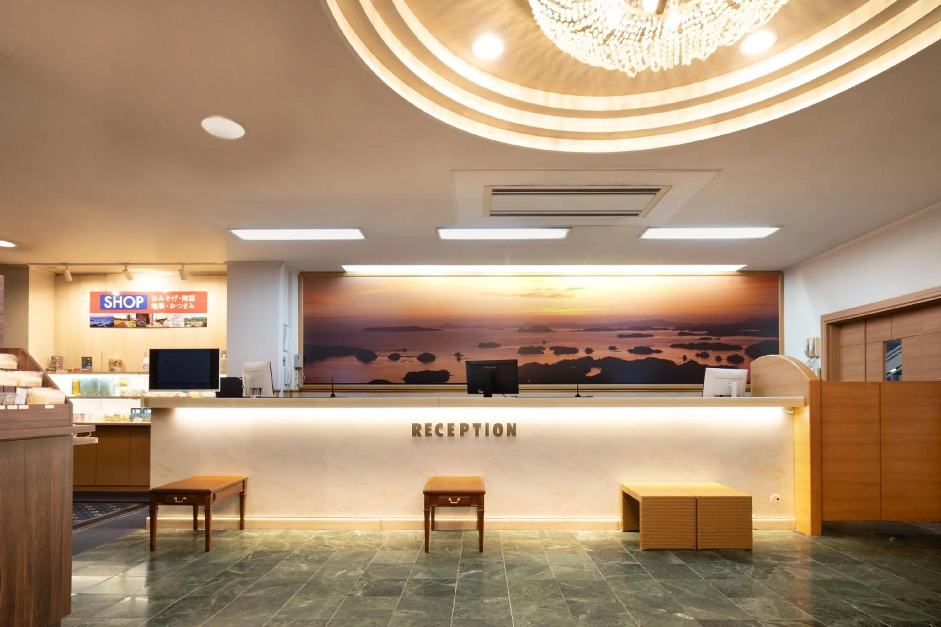 Lobby or reception in Central Hotel Sasebo