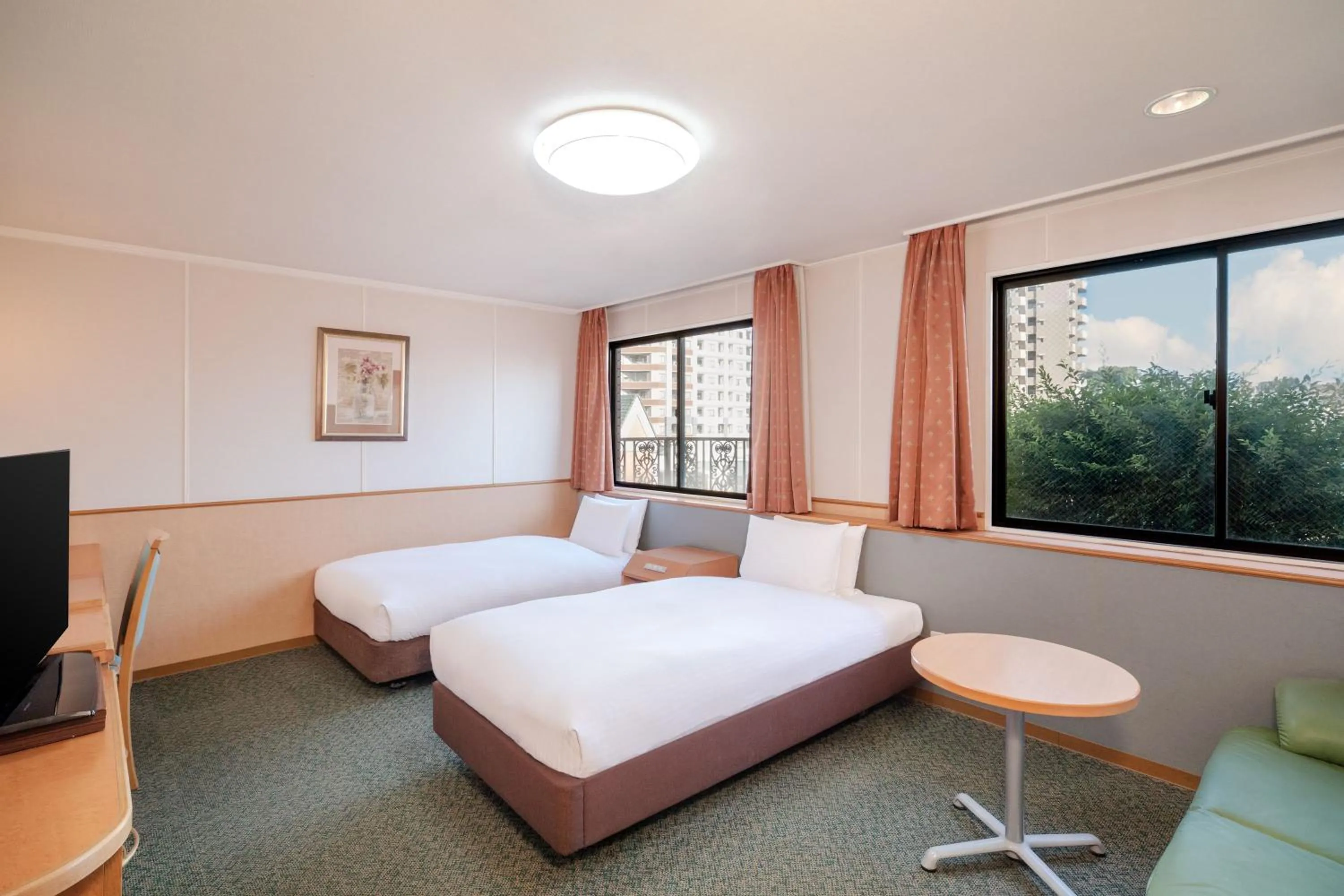 Bed in Central Hotel Sasebo