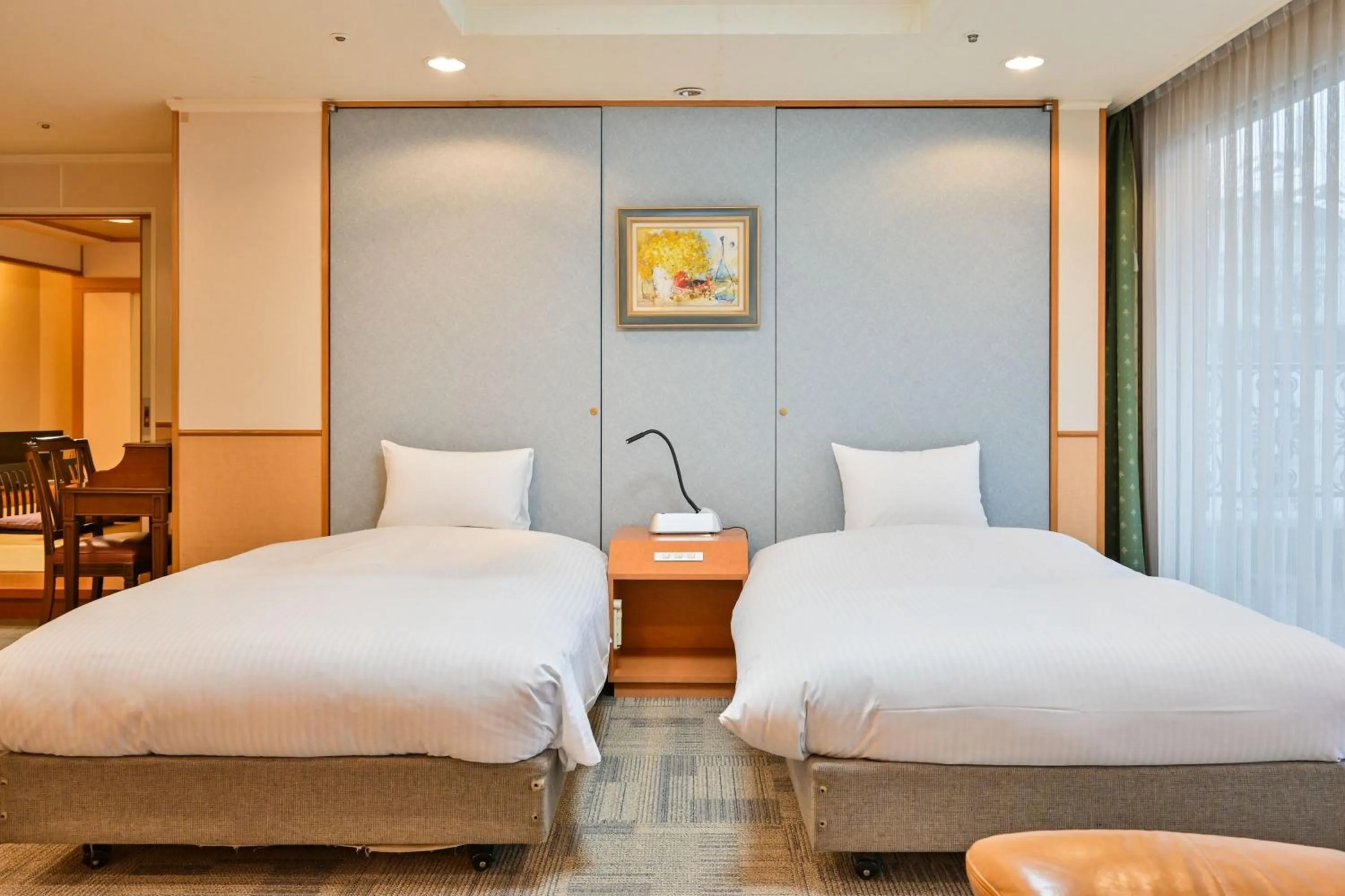 Bed in Central Hotel Sasebo
