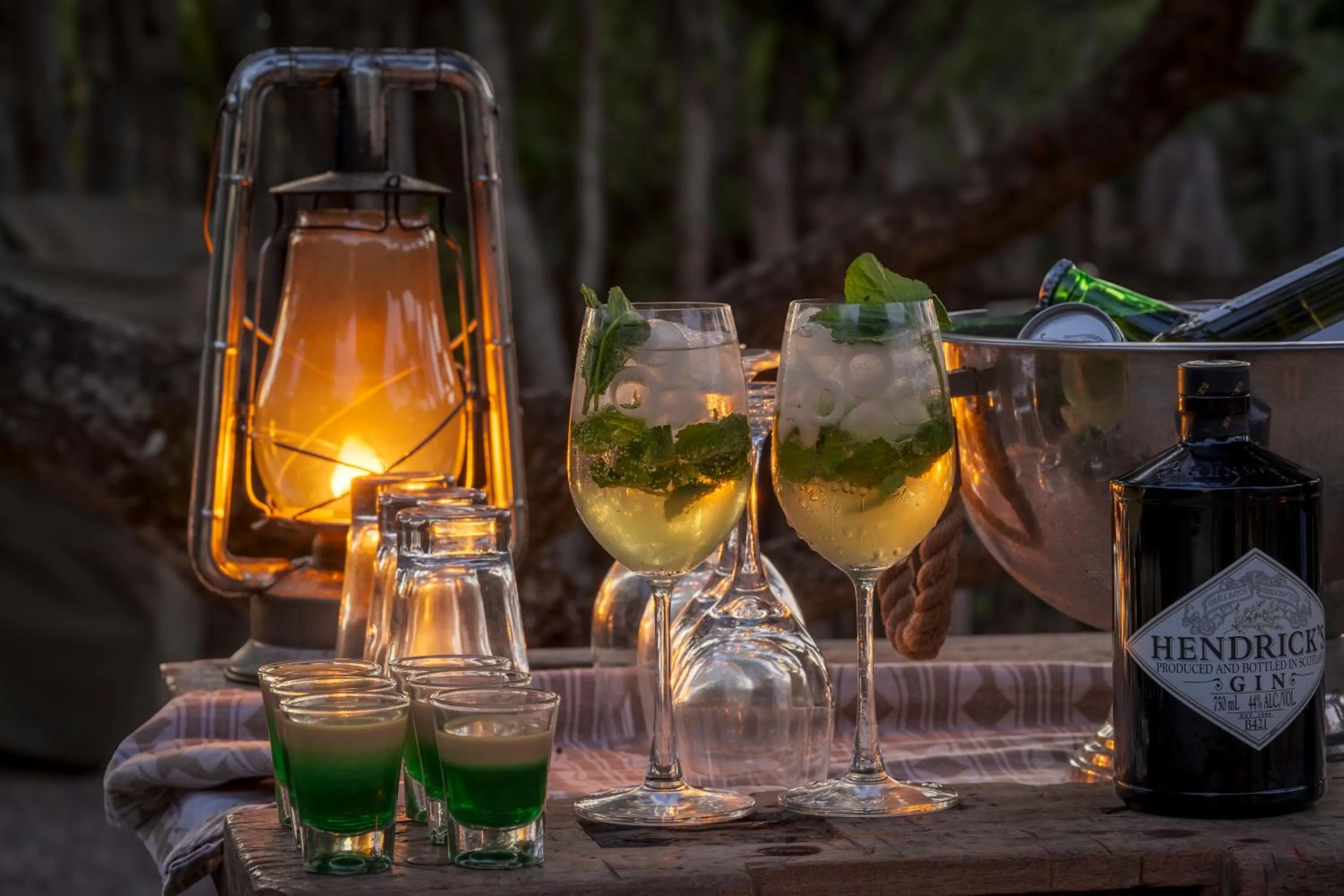 Drinks in HillsNek Safari Camp – Amakhala Game Reserve