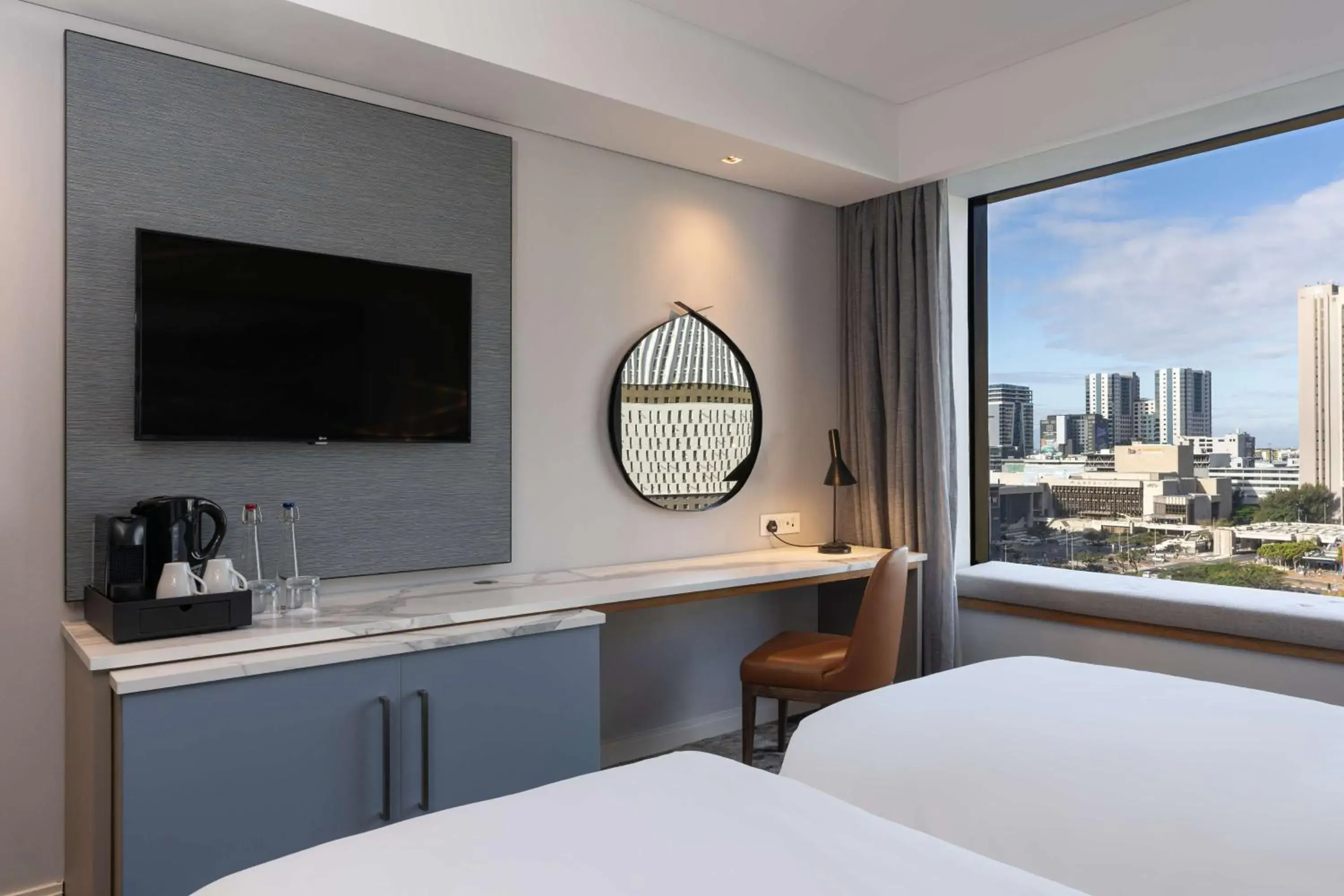 View (from property/room), Bed in Radisson Hotel Cape Town Foreshore View (from property/room), Bed in Radisson Hotel Cape Town Foreshore