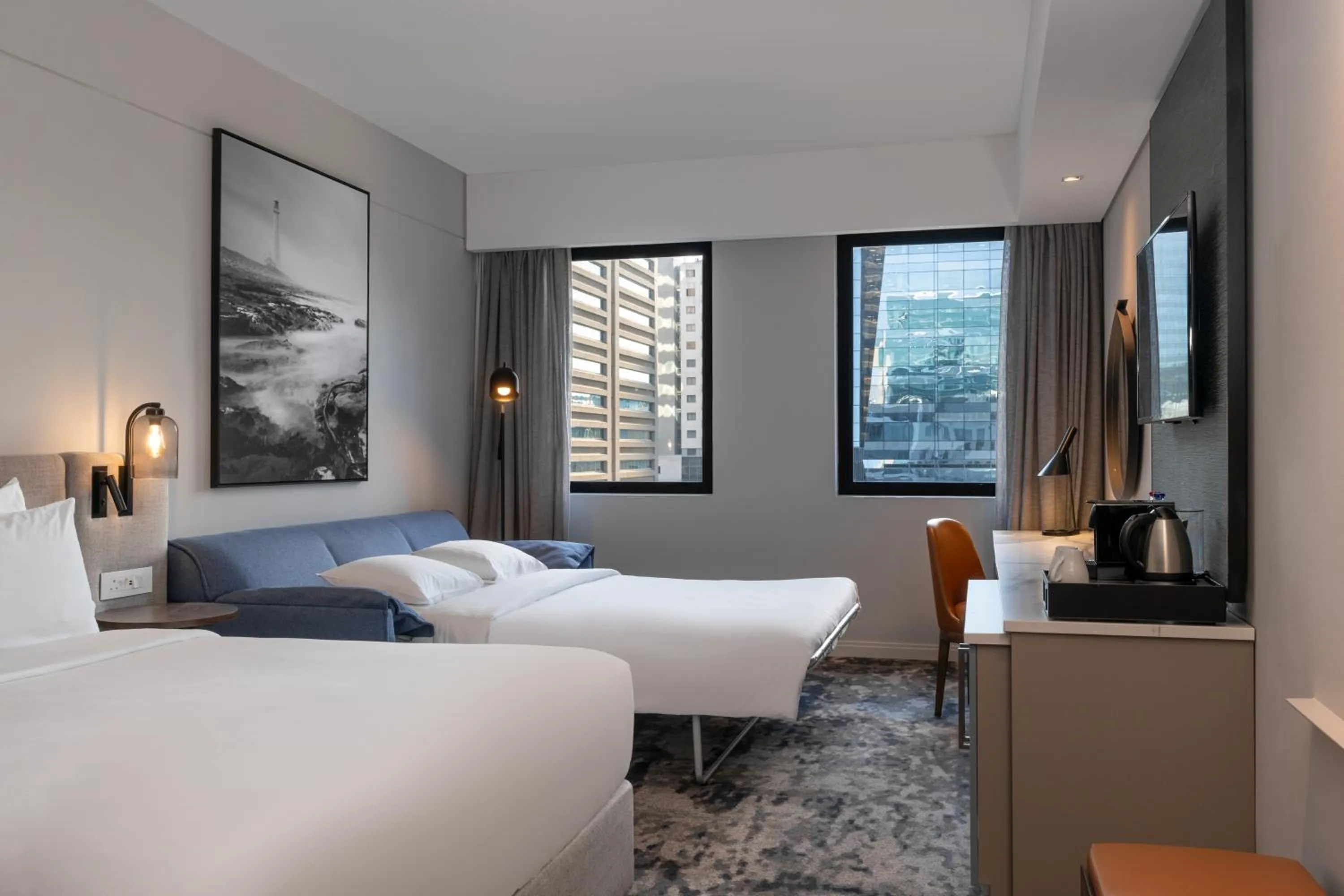 Bed in Radisson Hotel Cape Town Foreshore