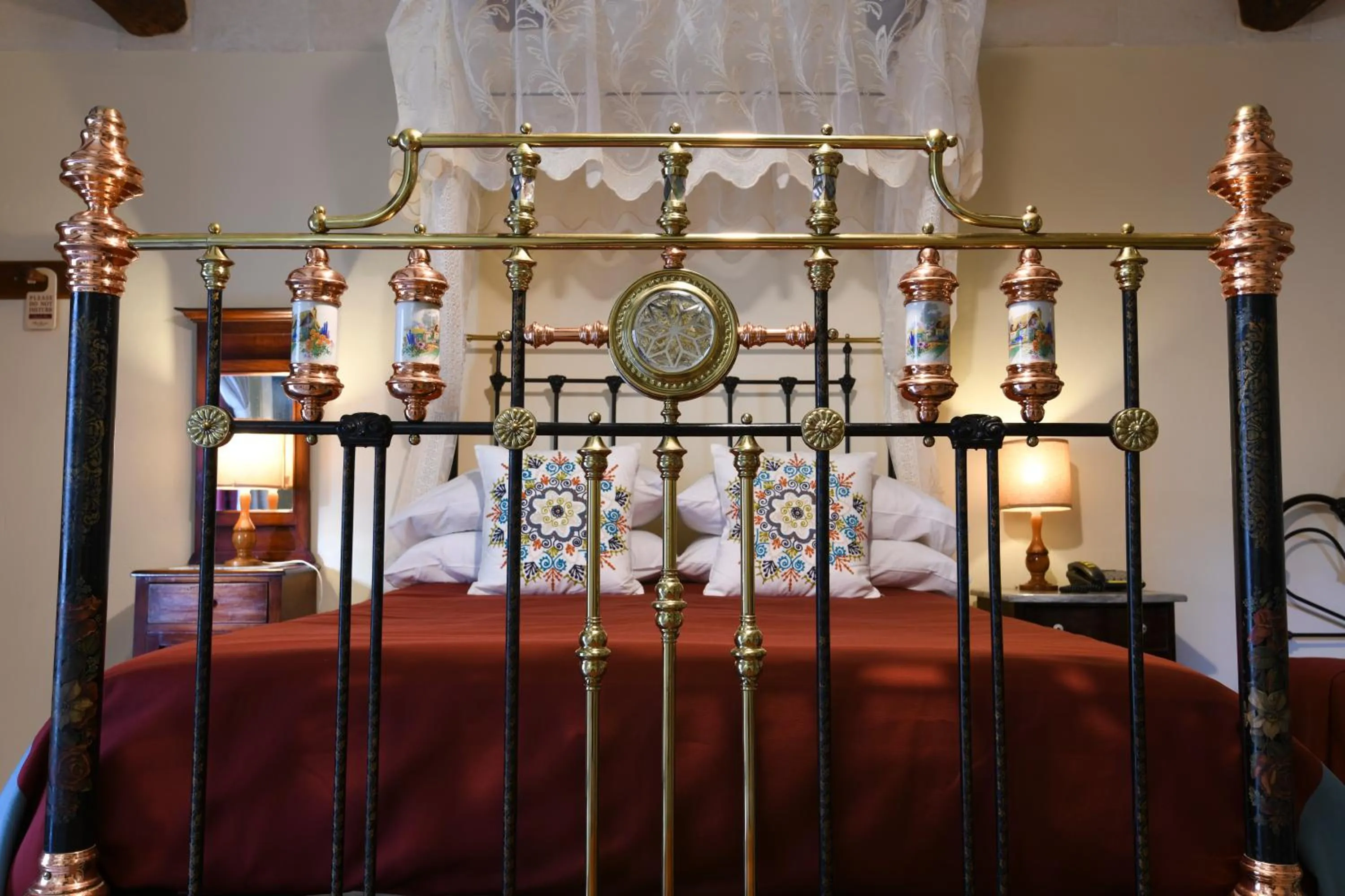 Decorative detail, Bed in Maria Giovanna Guest House