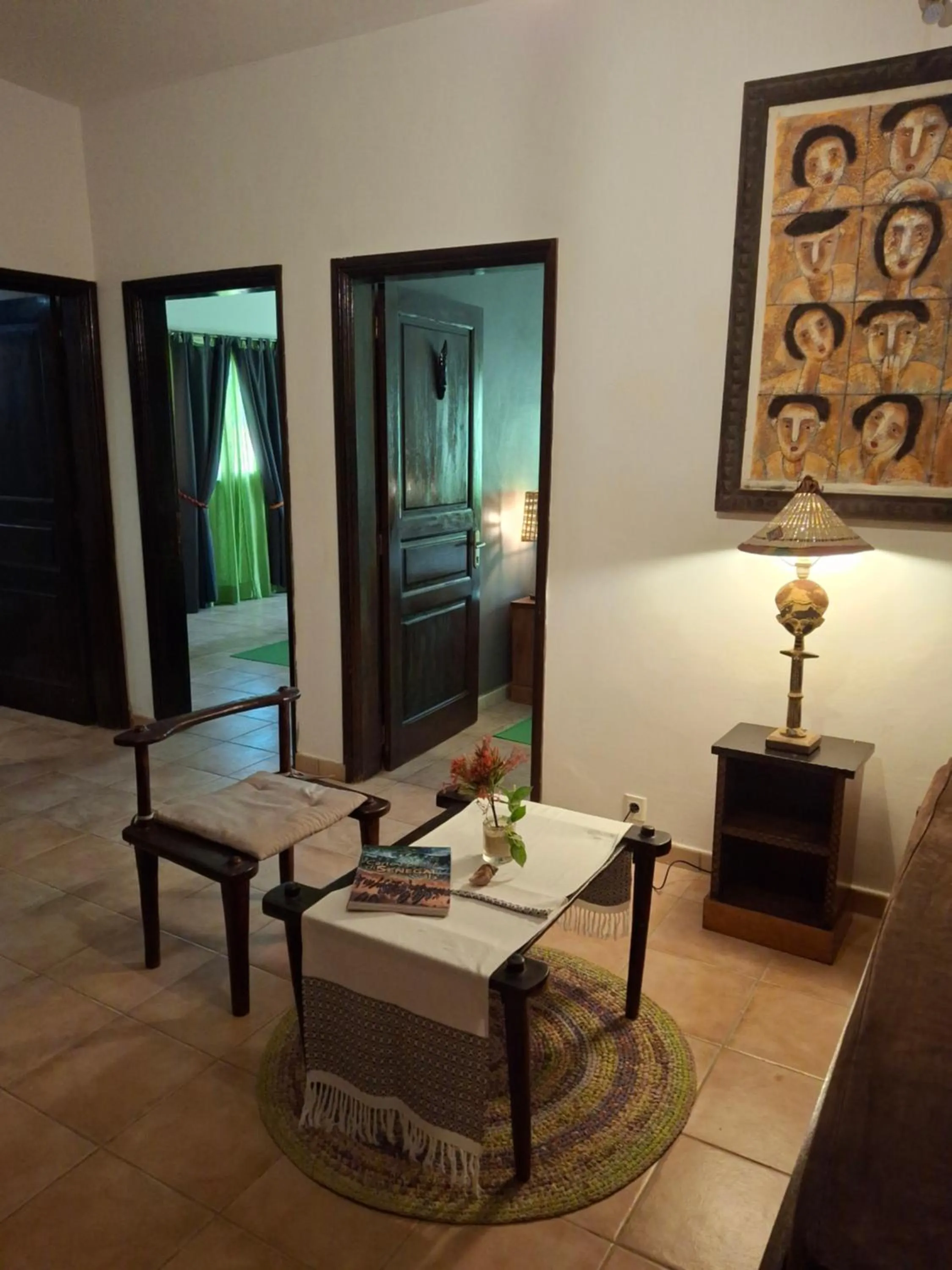 Seating area in La Maison Abaka