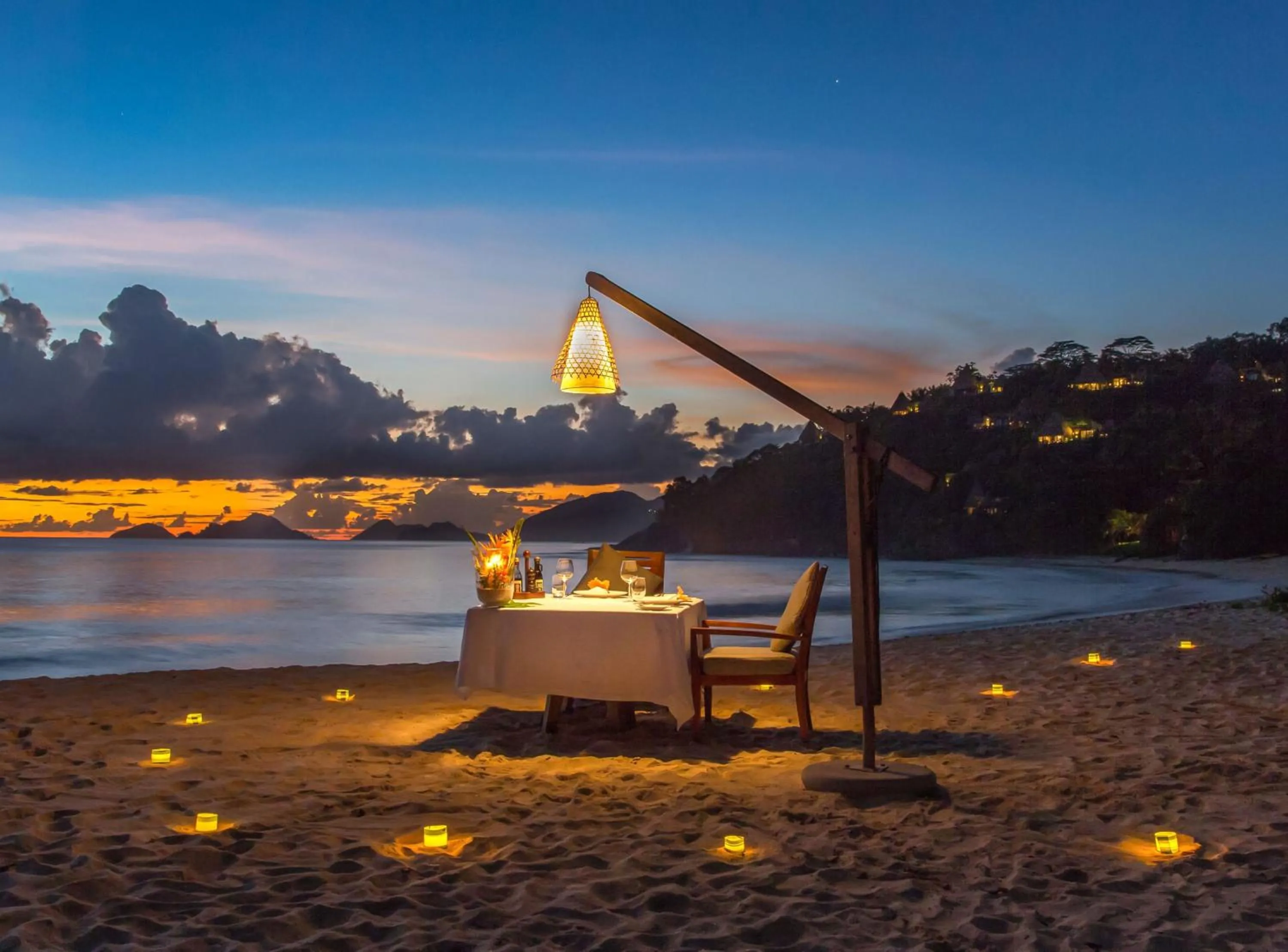 Dining area in Anantara Maia Seychelles Villas