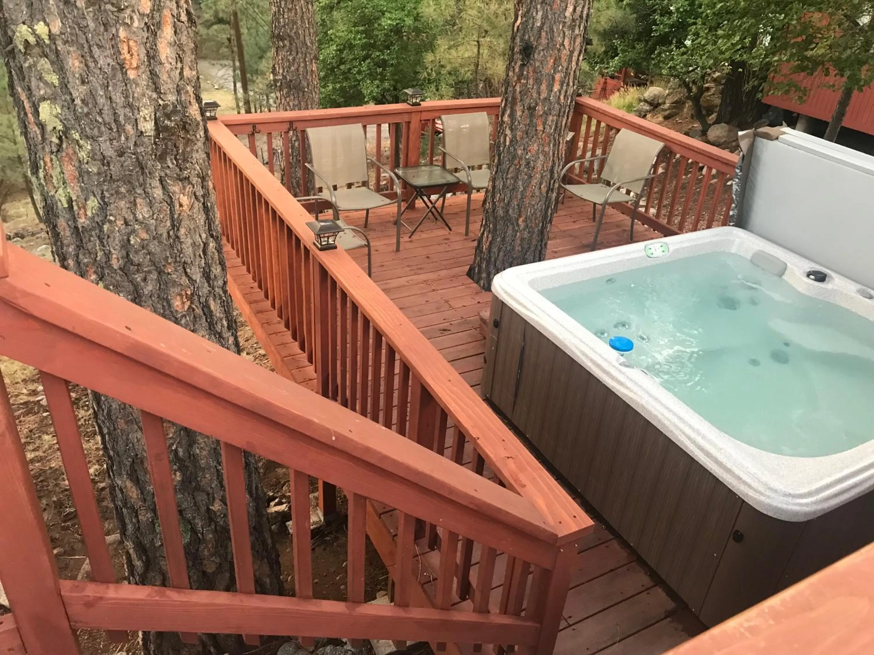 Hot Tub in Gonzales Cozy Little Bear Cabin