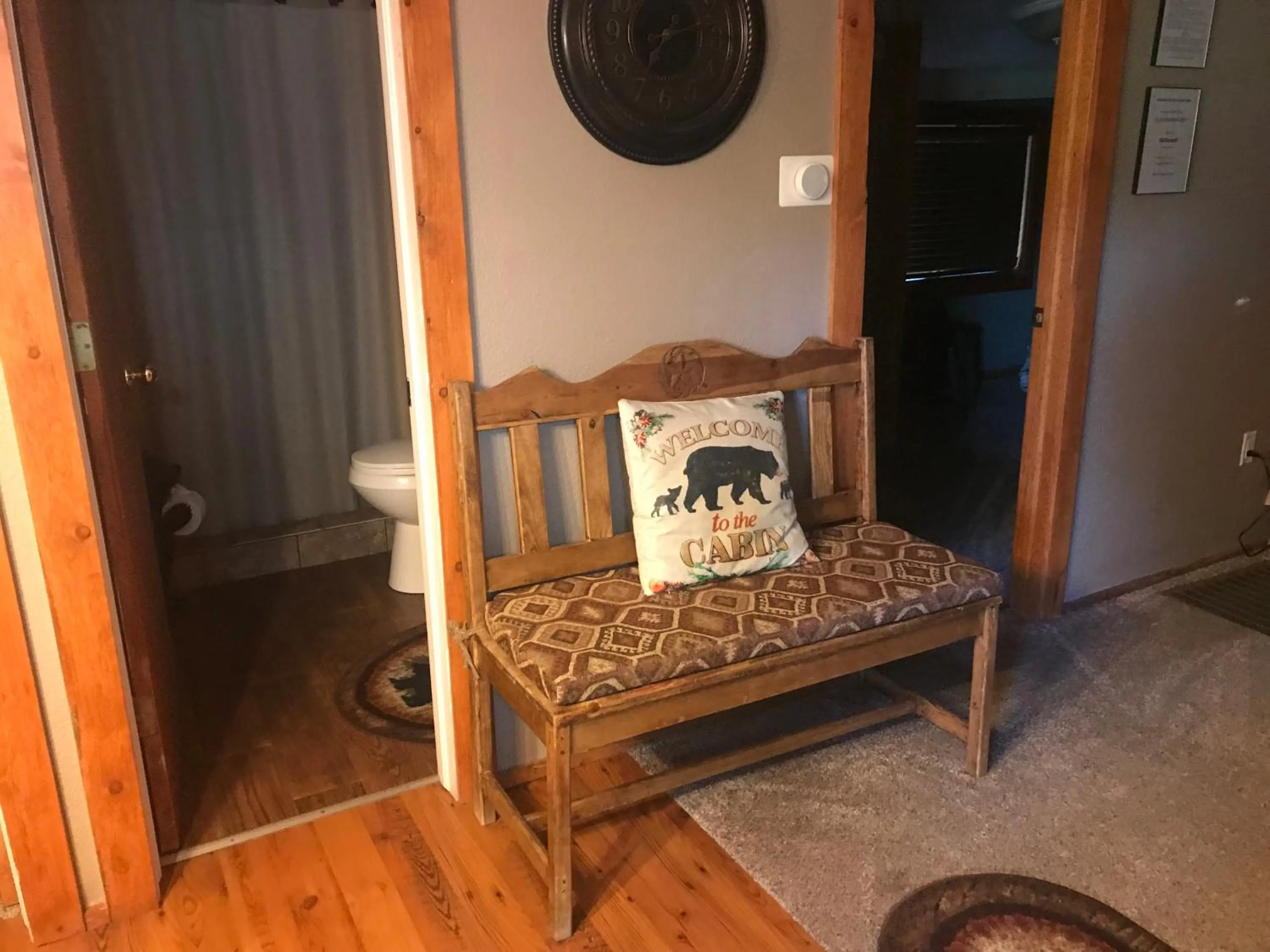 Seating area in Gonzales Cozy Little Bear Cabin