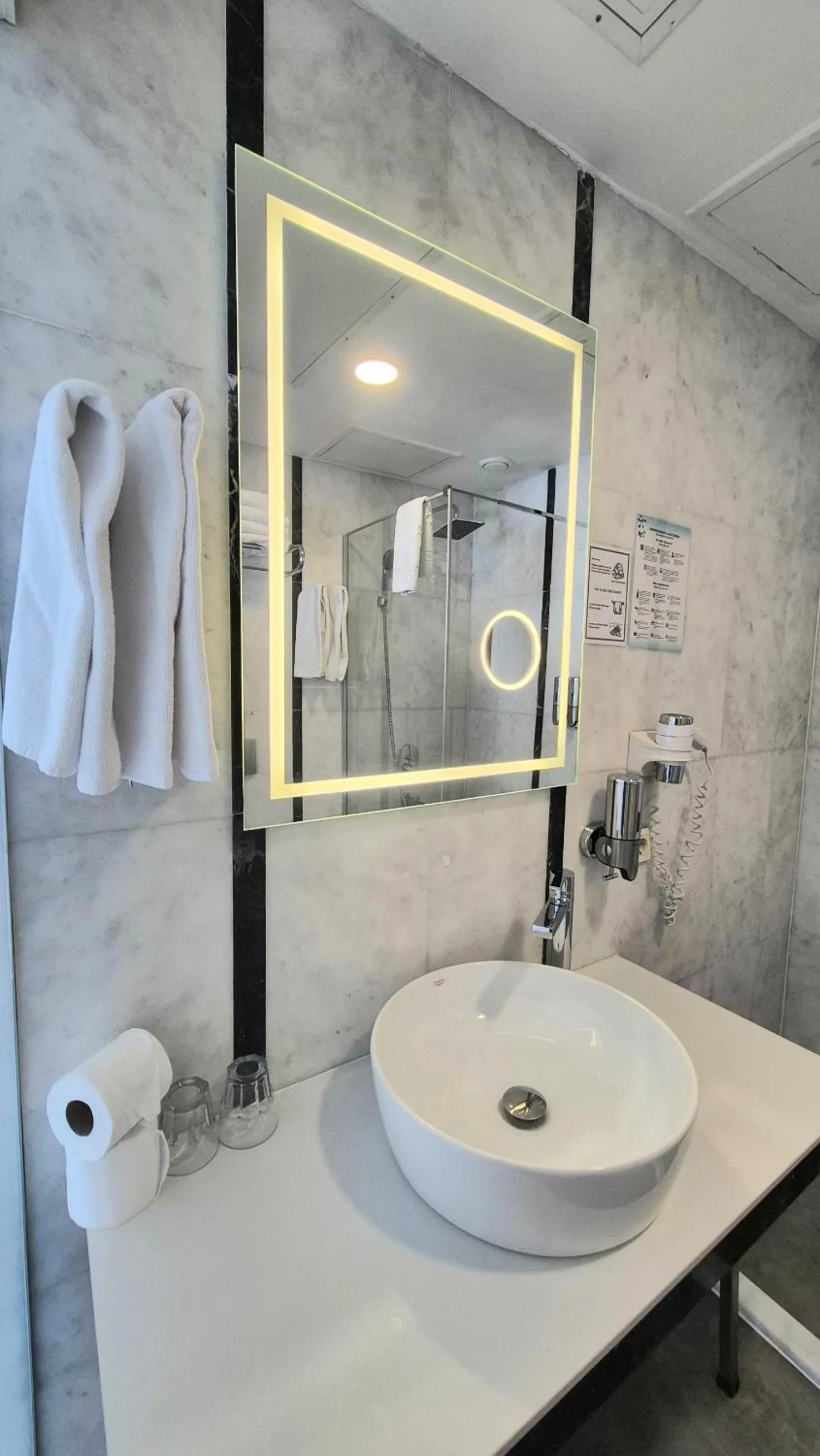 Shower in Azade Suites