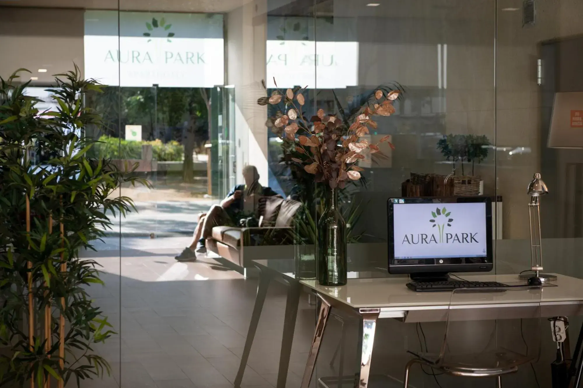 Lobby or reception in Apartamentos Aura Park Fira BCN Lobby or reception in Apartamentos Aura Park Fira BCN