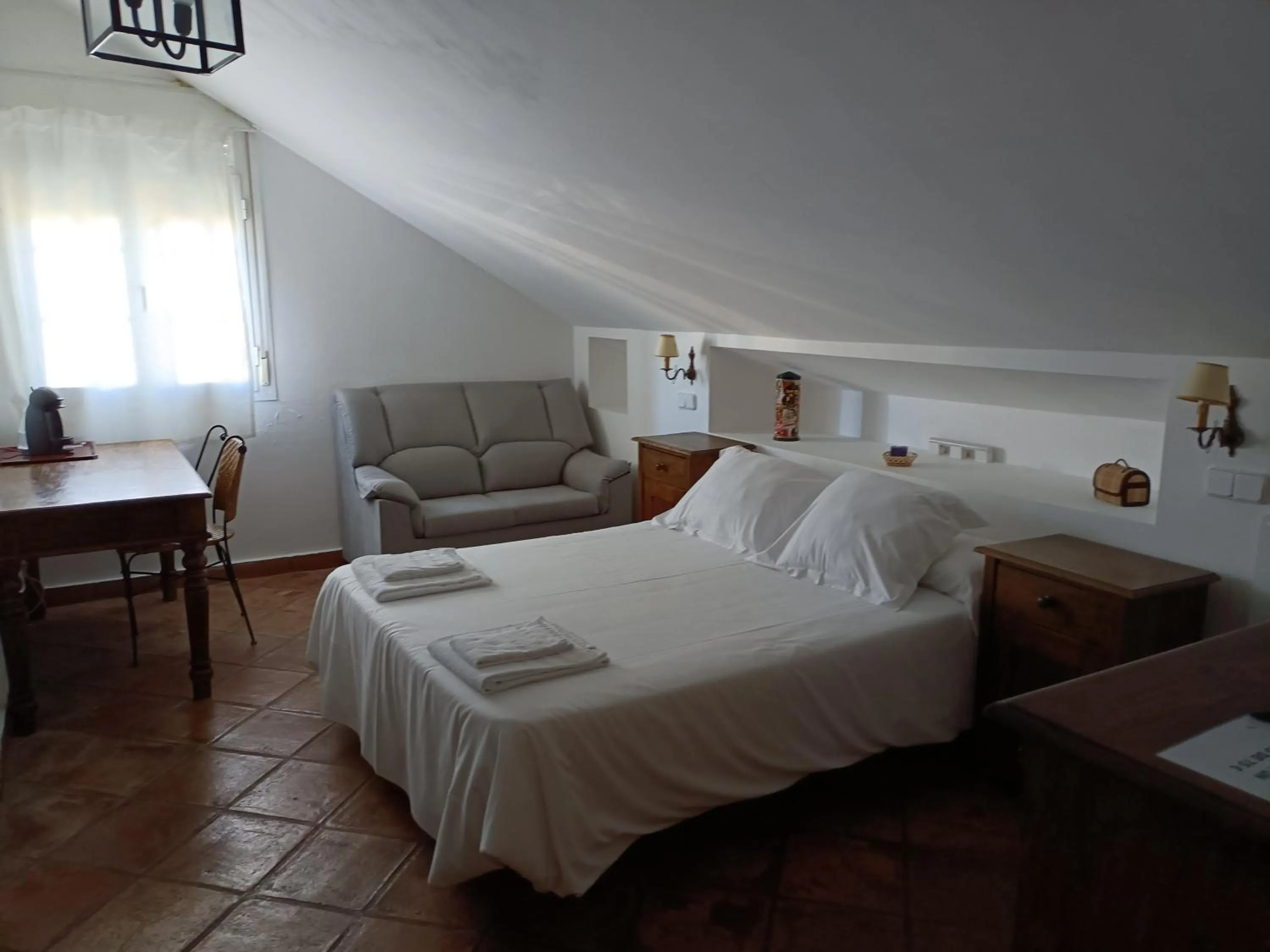 Bed in Hotel Rural La Pedriza Original