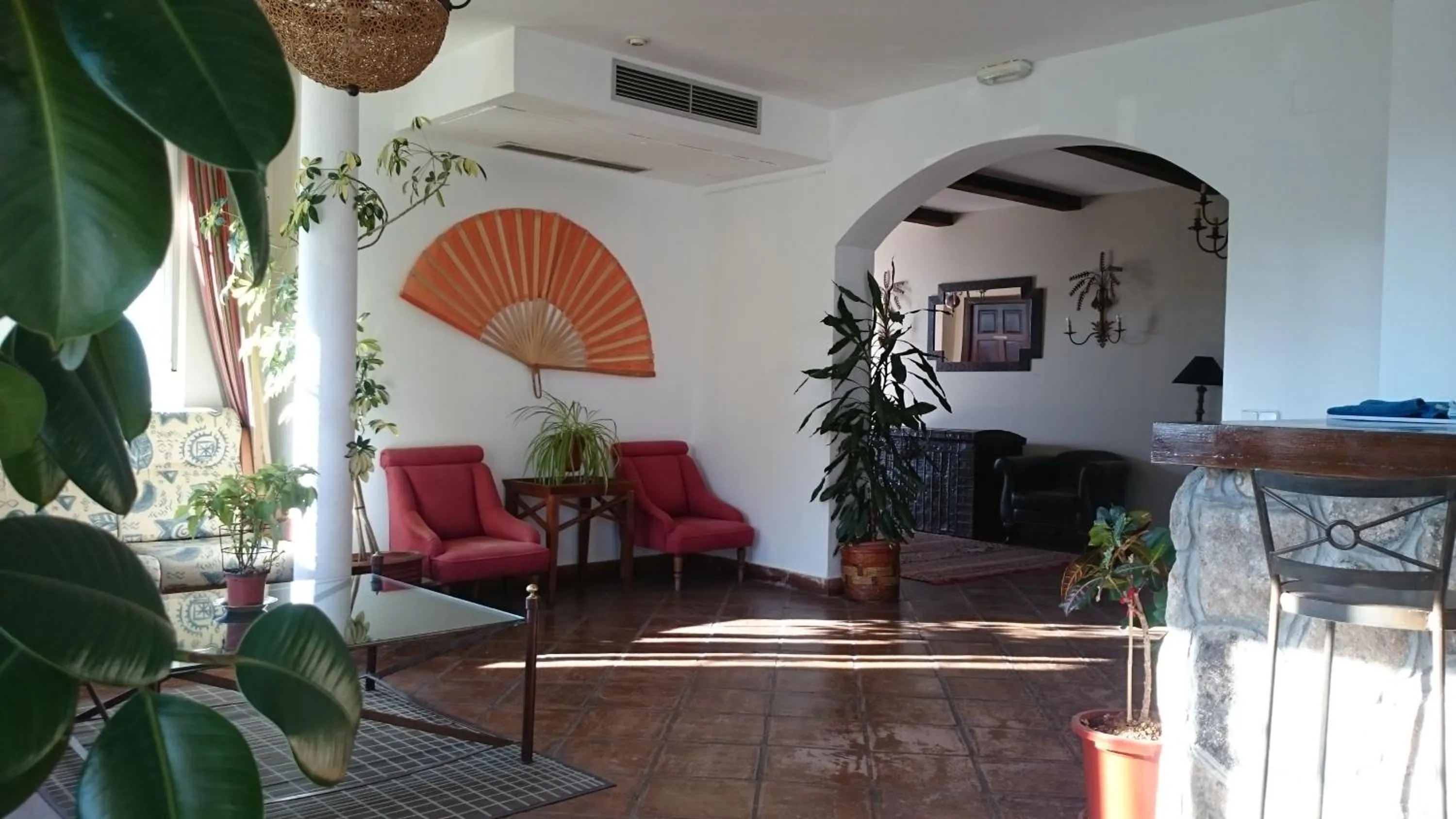Lobby or reception in Hotel Rural La Pedriza Original