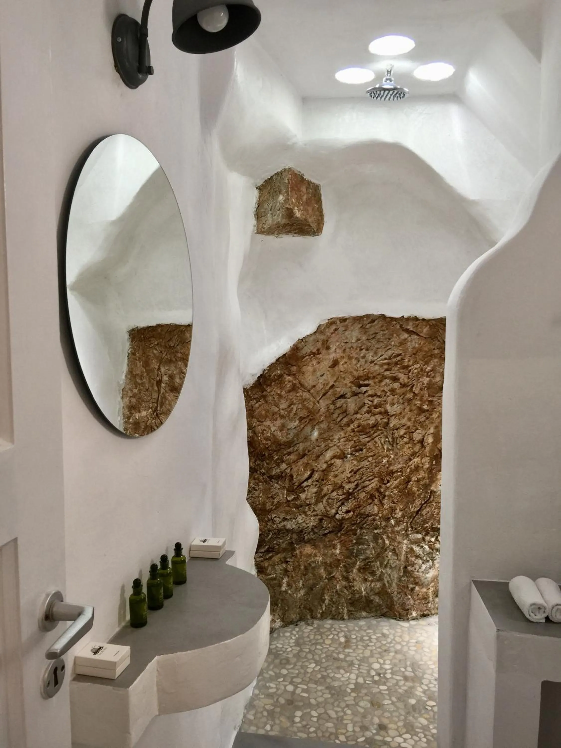 Bathroom in Timedrops Santorini Villas