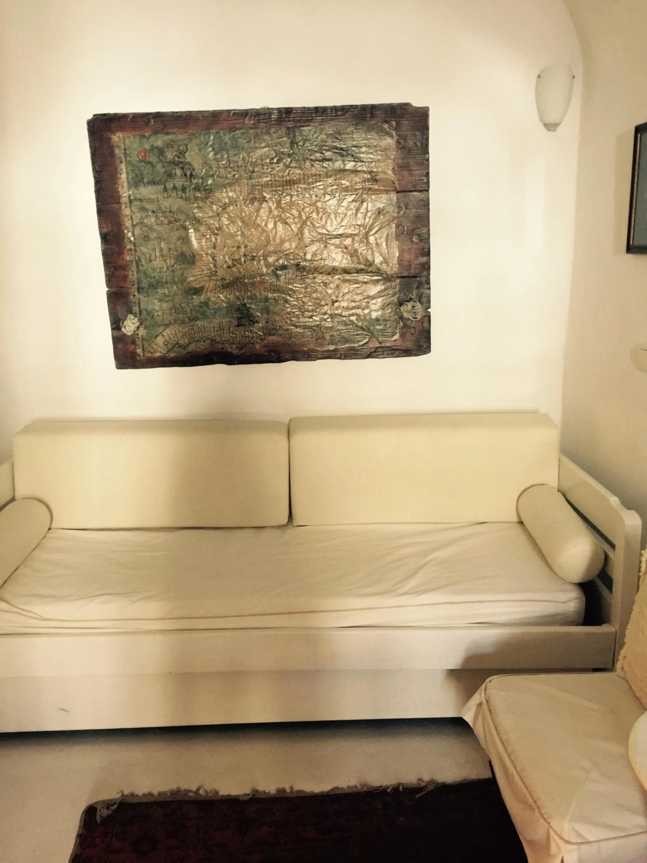 Seating area in Timedrops Santorini Villas