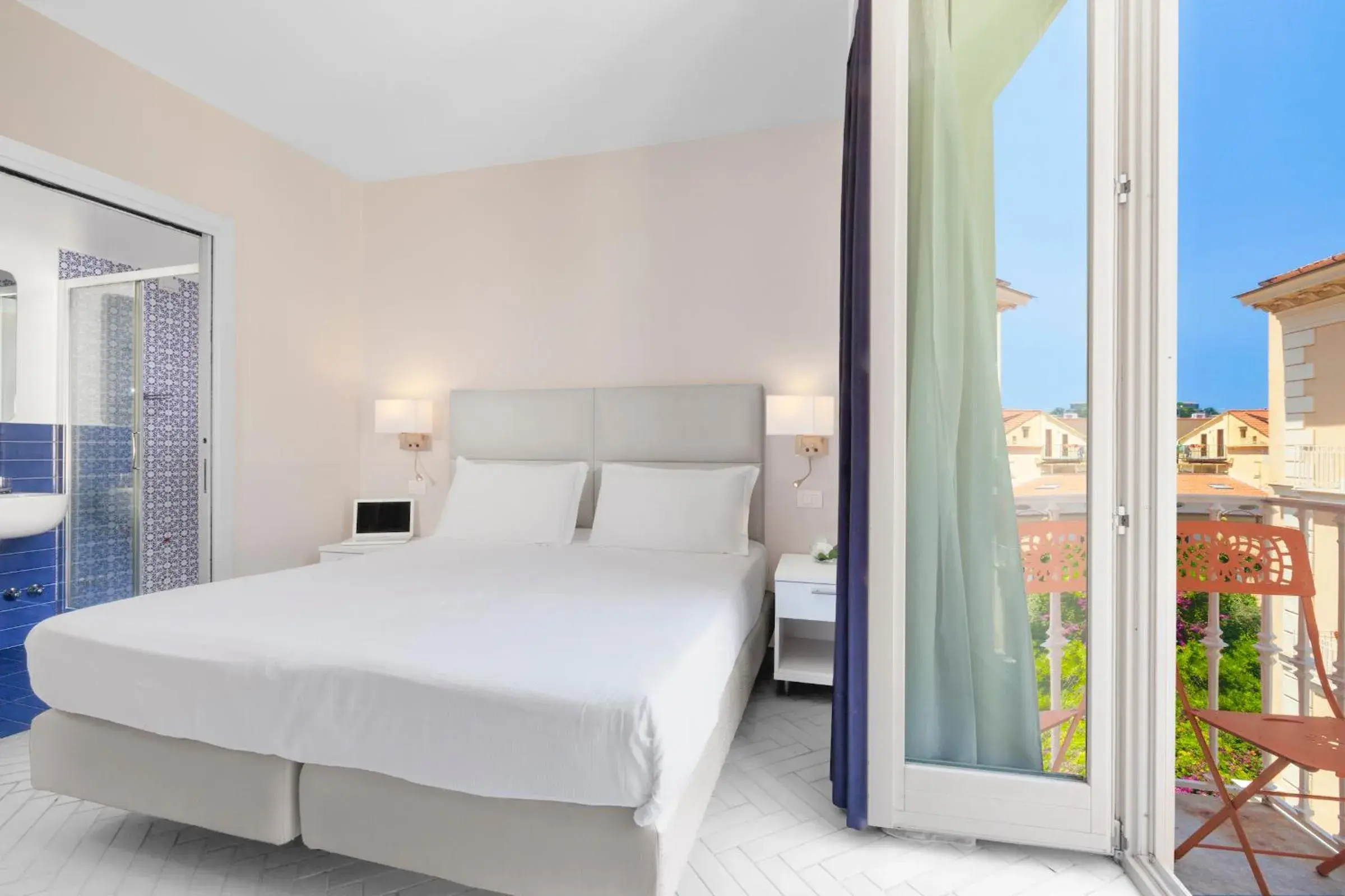 View (from property/room), Bed in Palazzo Tasso View (from property/room), Bed in Palazzo Tasso