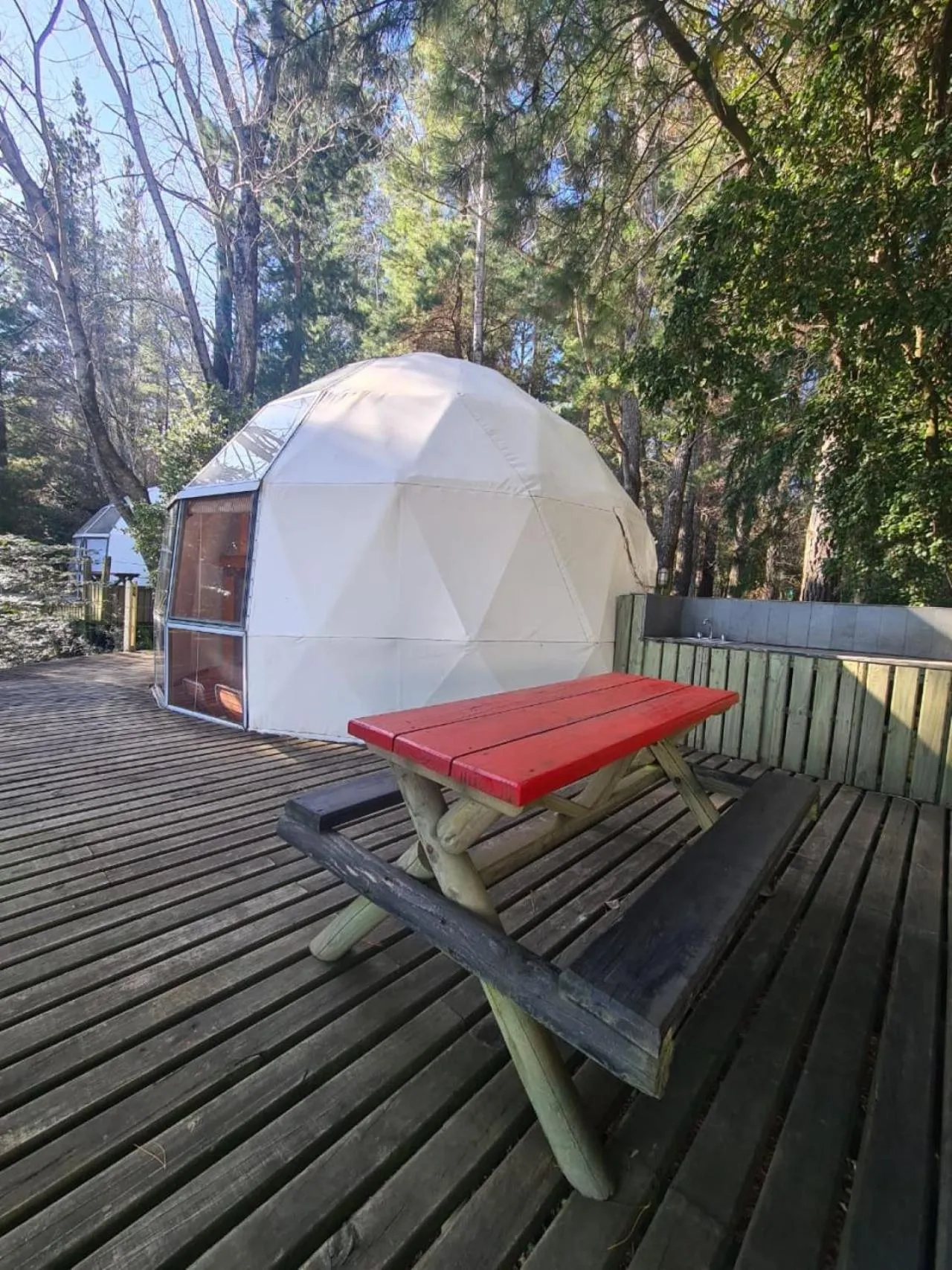 Facade/entrance in Magma Lodge, Pucon