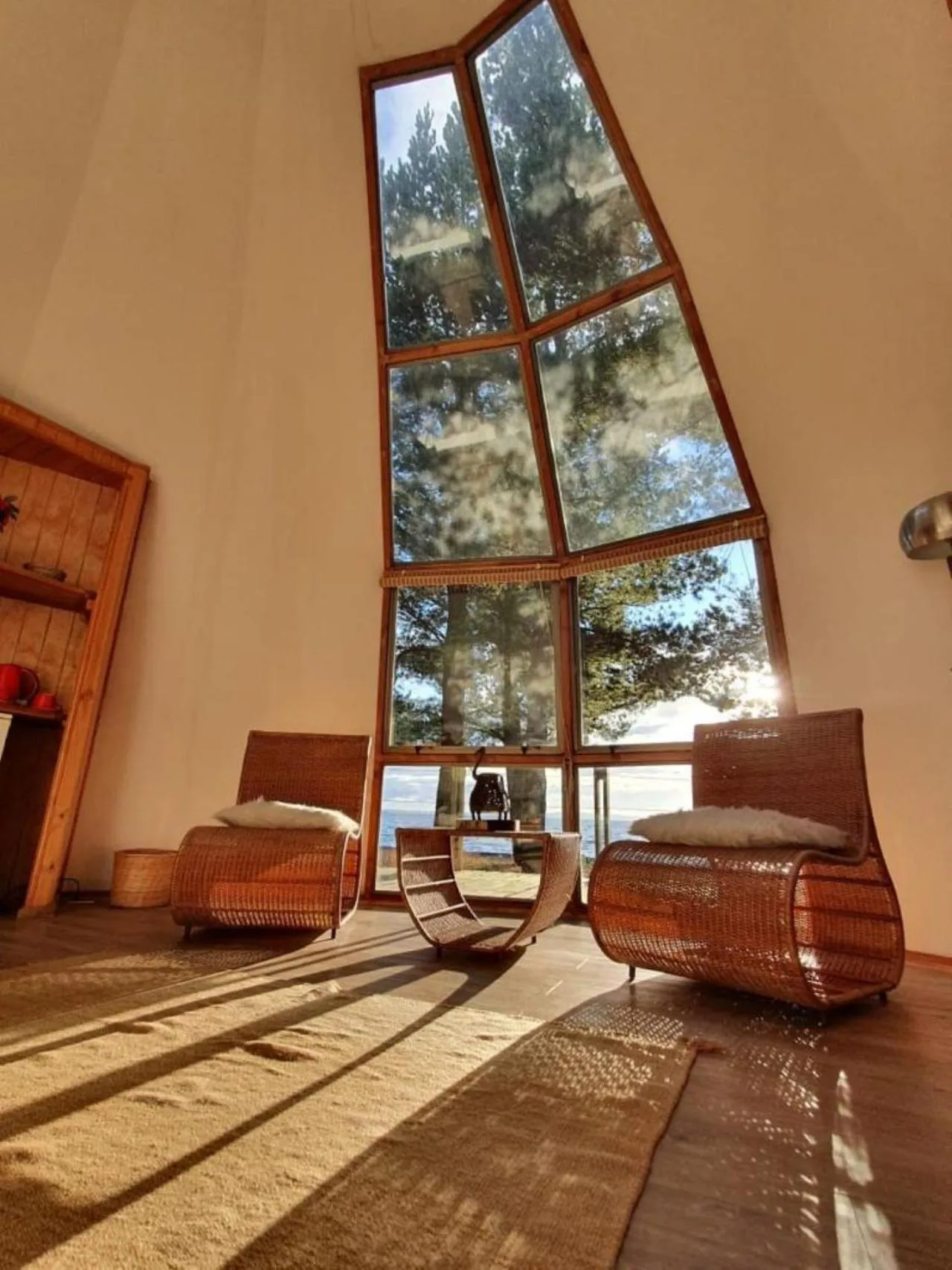 Decorative detail in Magma Lodge, Pucon