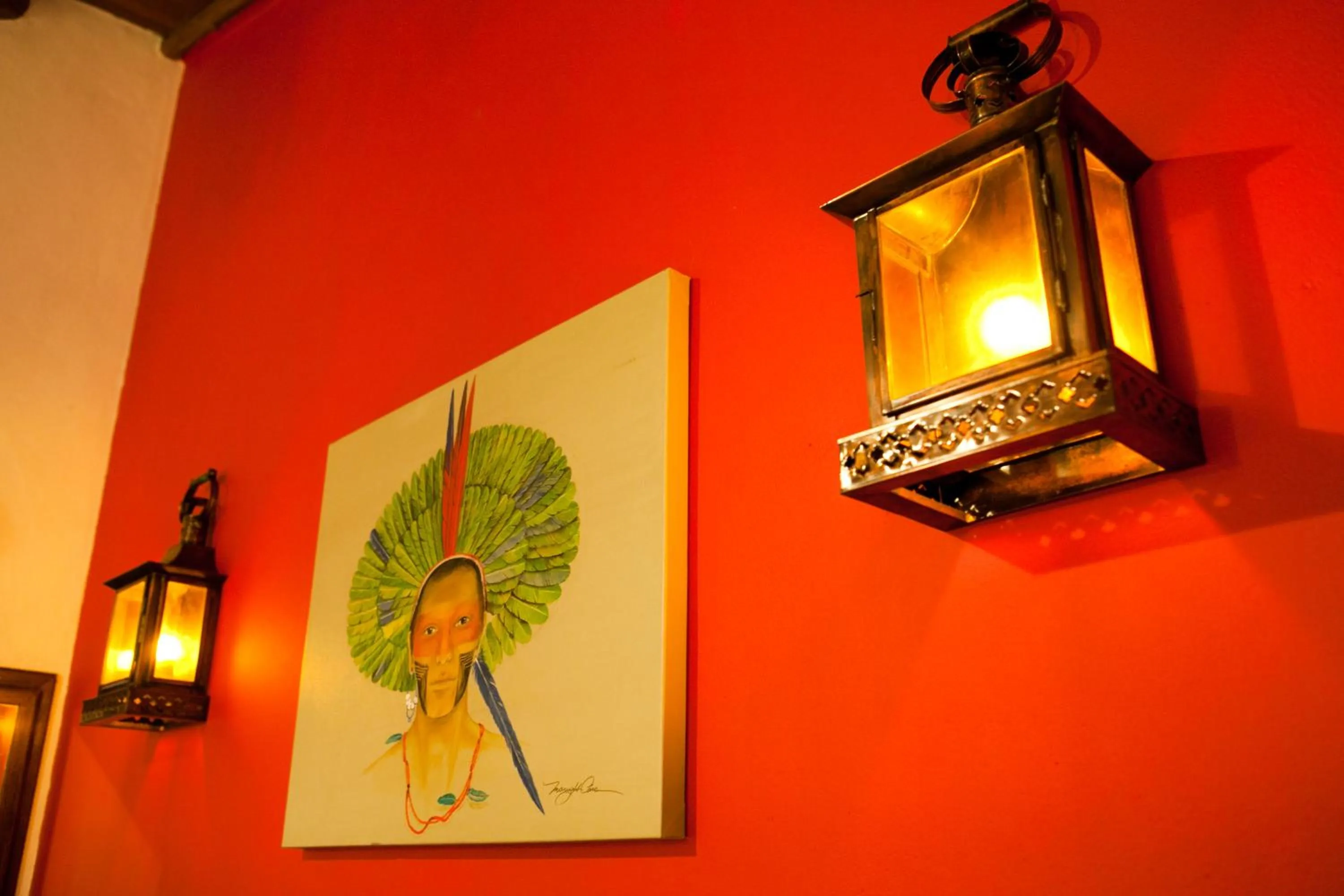 Decorative detail in Mata N'ativa Pousada