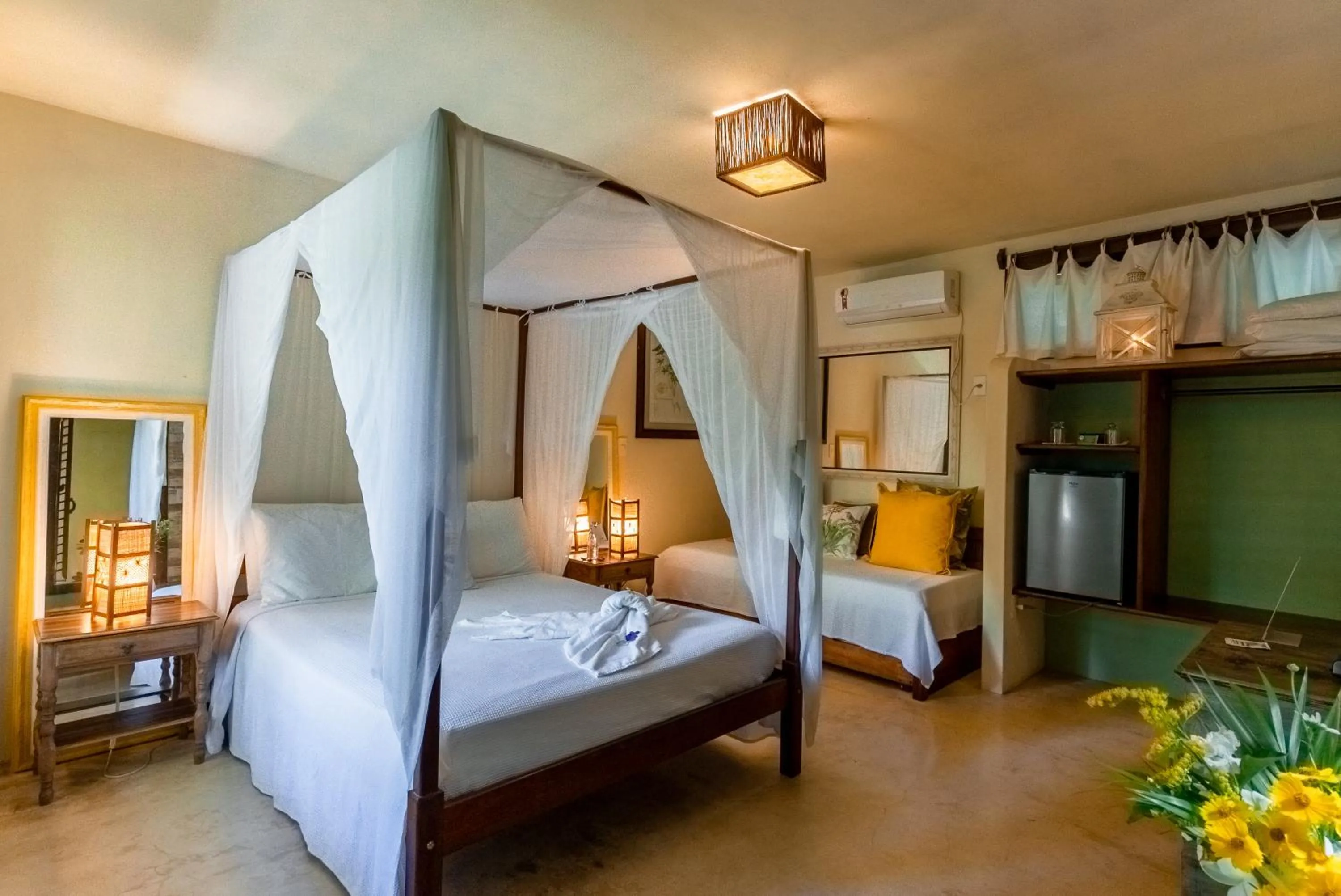 Bed in Mata N'ativa Pousada