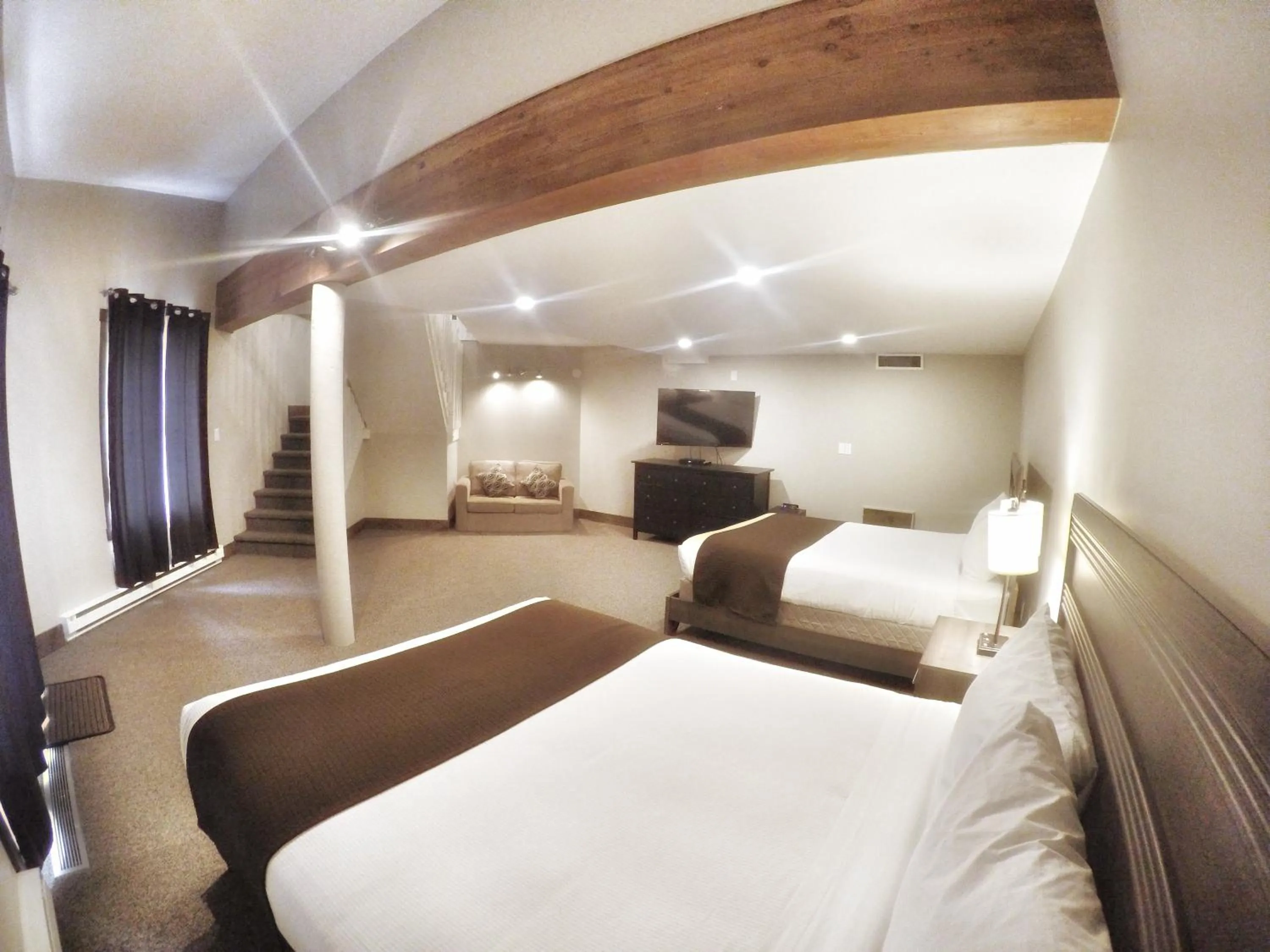 Bed in Radium Chalet