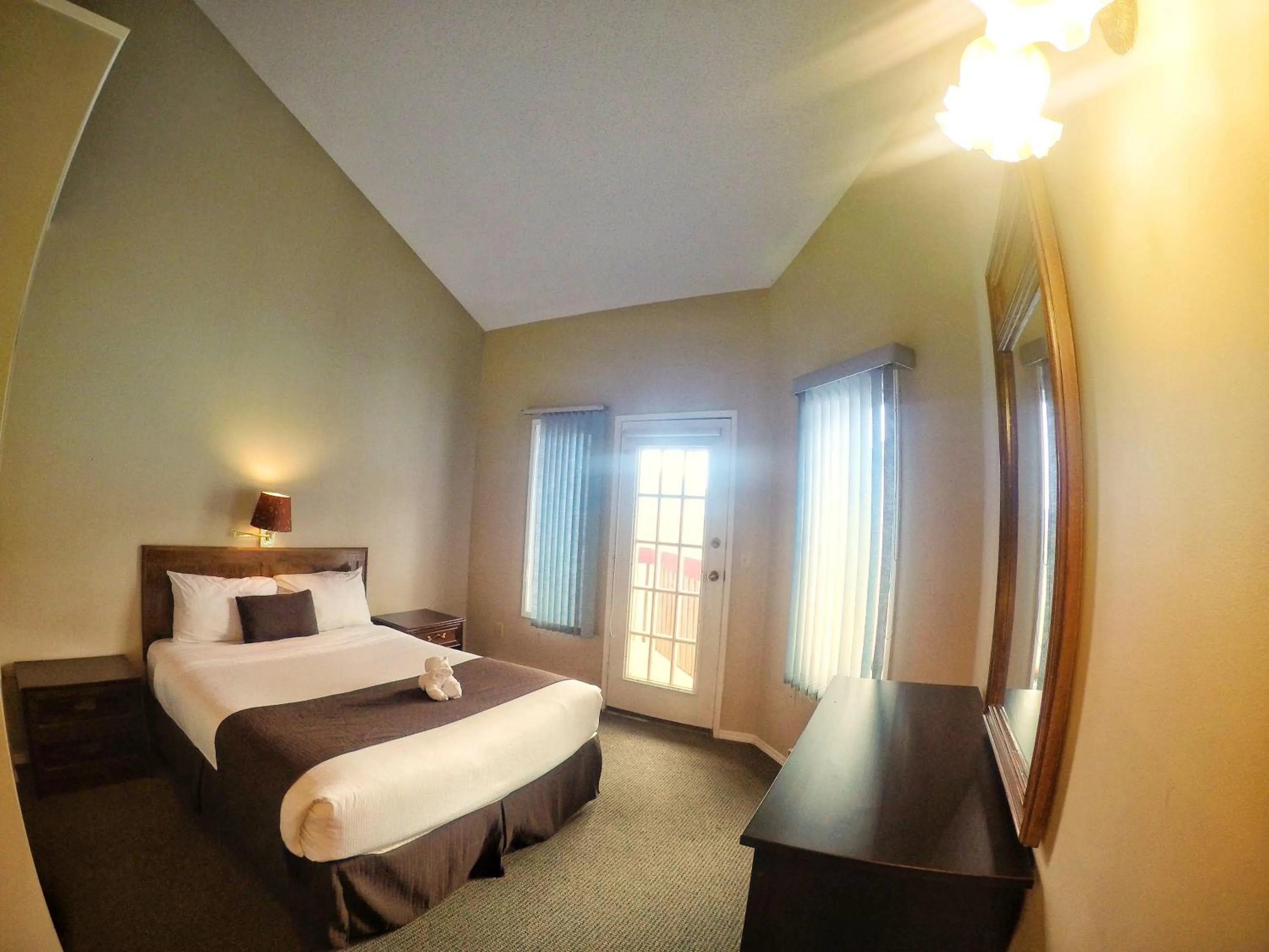 Bed in Radium Chalet