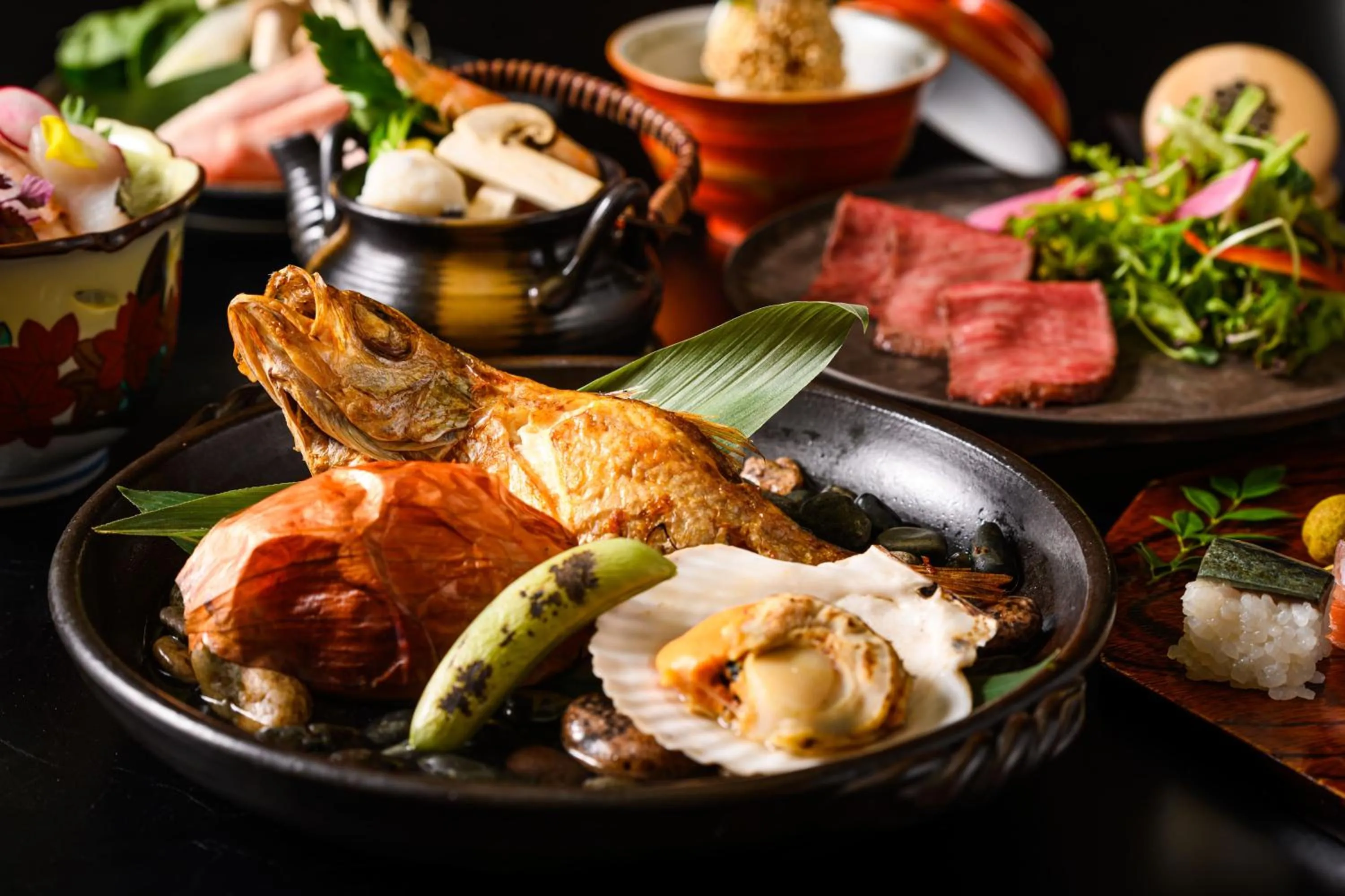 Food close-up in Shirasagiyu Tawaraya